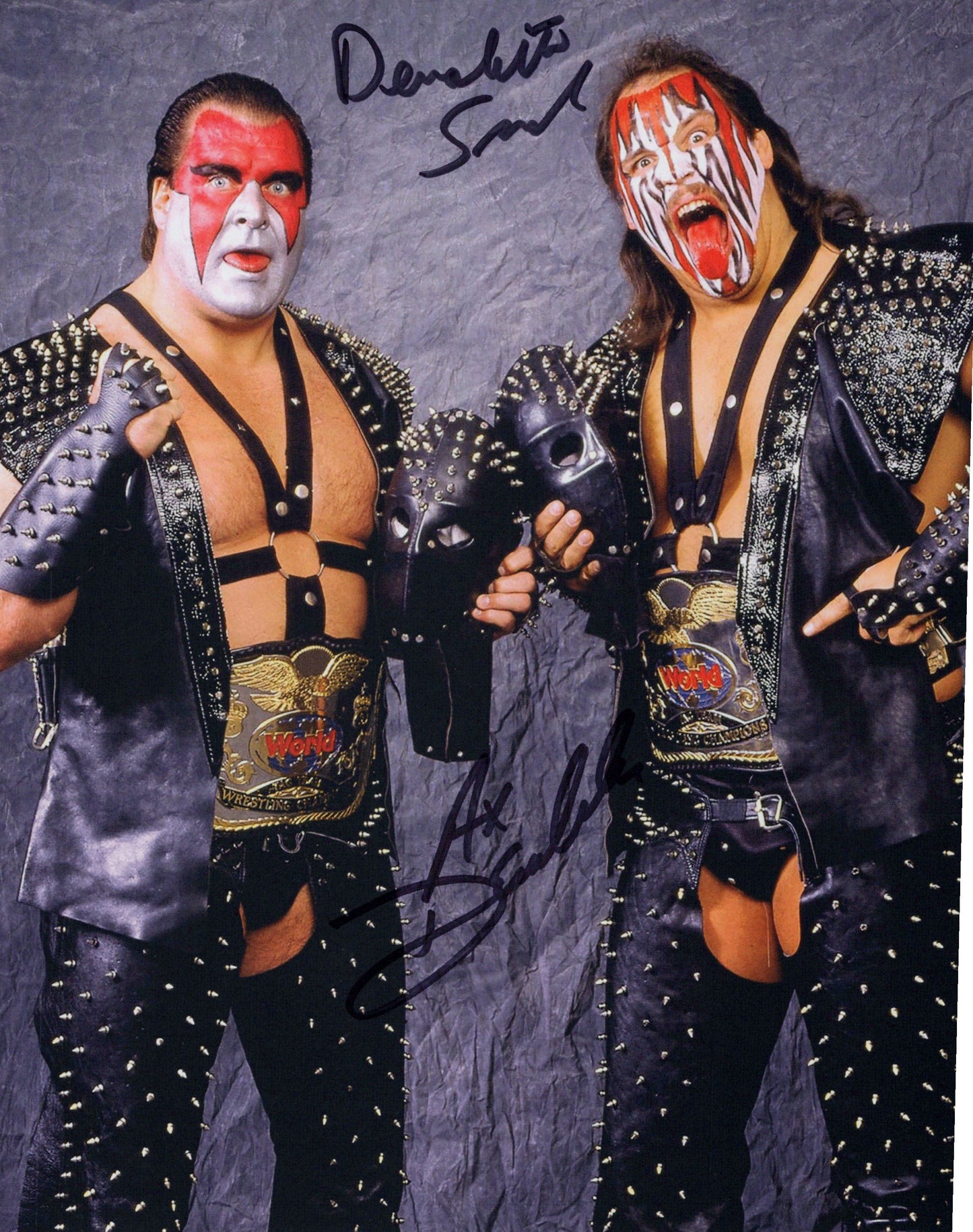 Demolition Ax Smash WWF WWE 8x10 photo signed auto autographed
