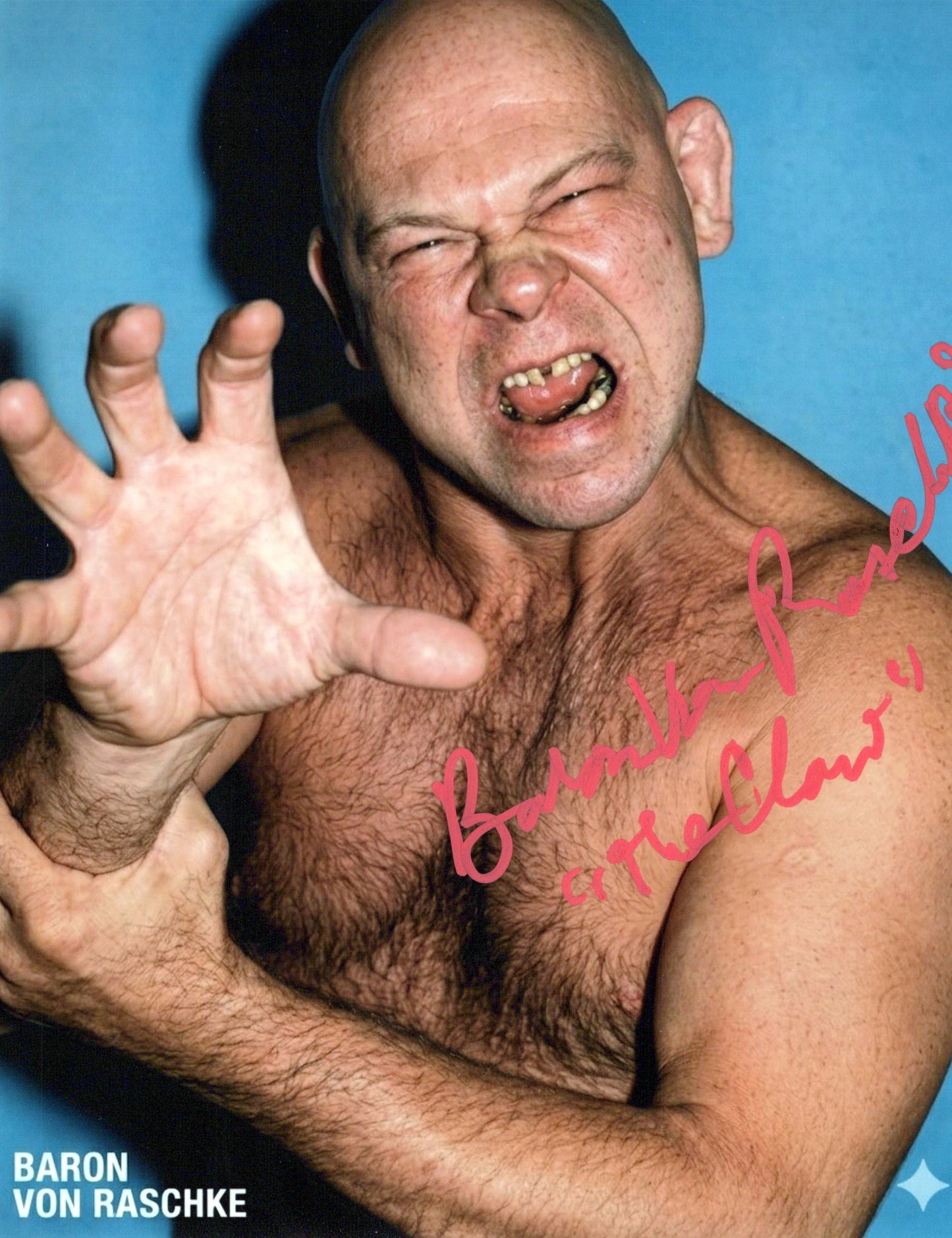 Baron Von Raschke 8x10 photo signed auto autographed AWA WWWF NWA