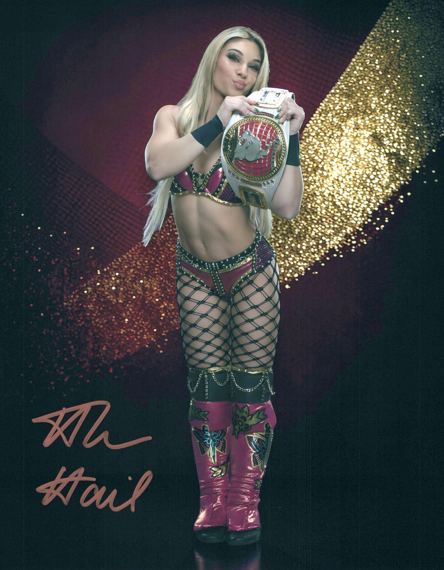 Thea Hail 8x10 NXT WWE signed autographed photo