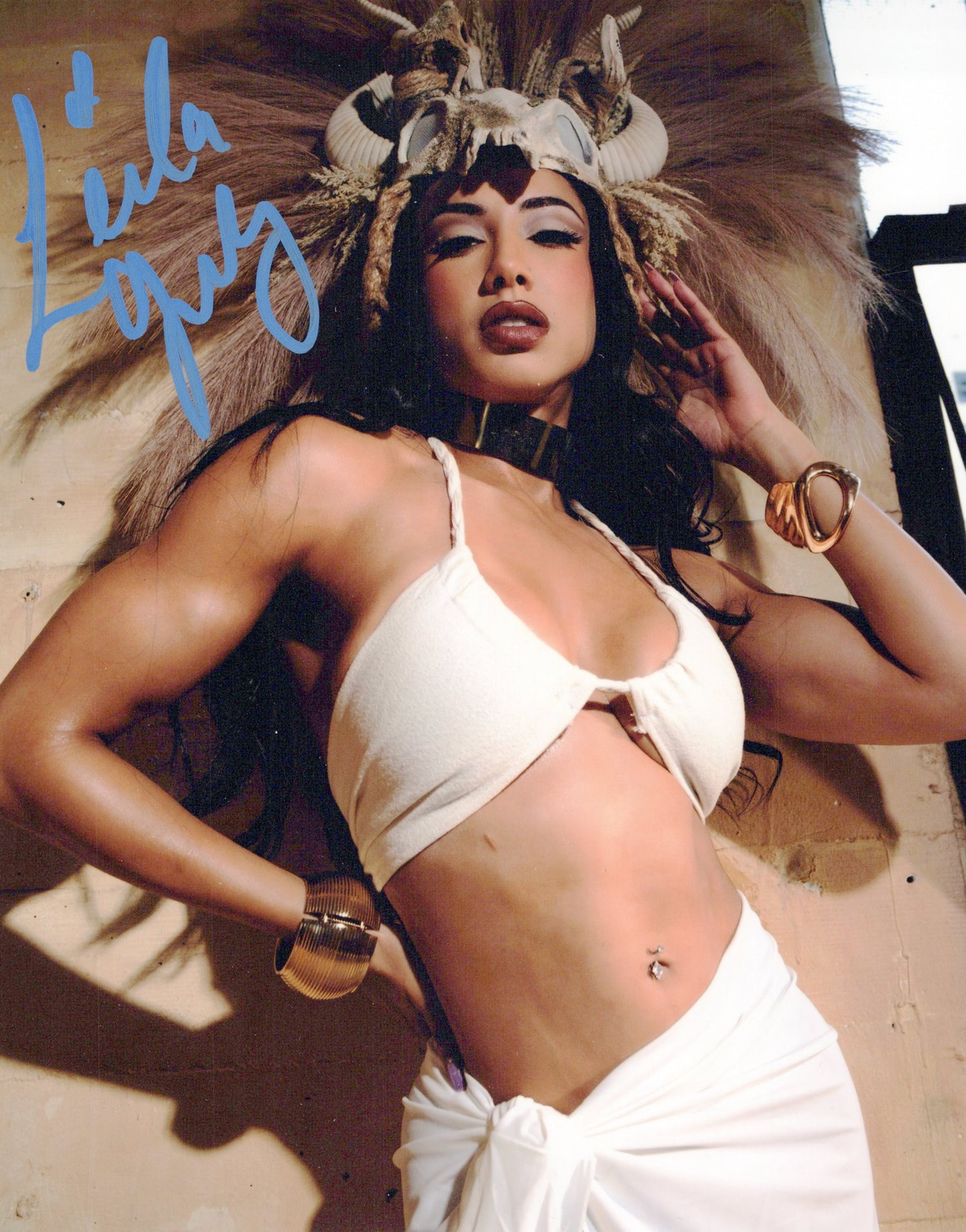 Leila Grey 8x10 AEW Autographed signed photo! Sexy Hot