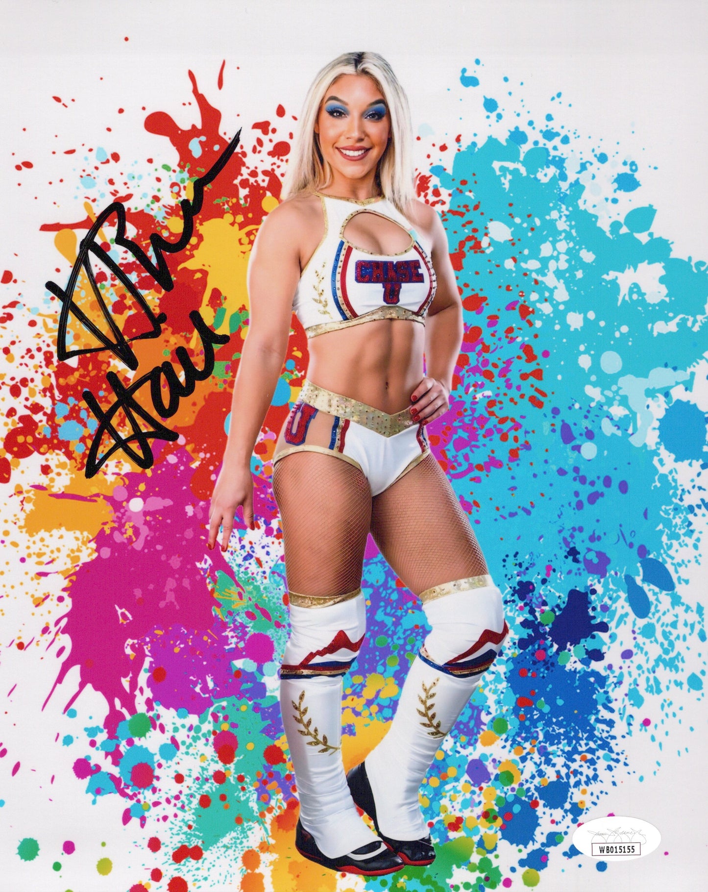 Thea Hail (8x10) metallic Autograph signed Photo WWE NXT