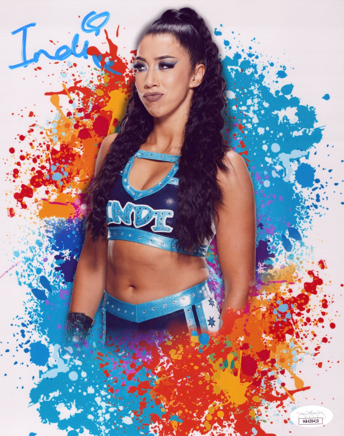 Indi Hartwell (8x10) metallic Autograph signed Photo WWE NXT