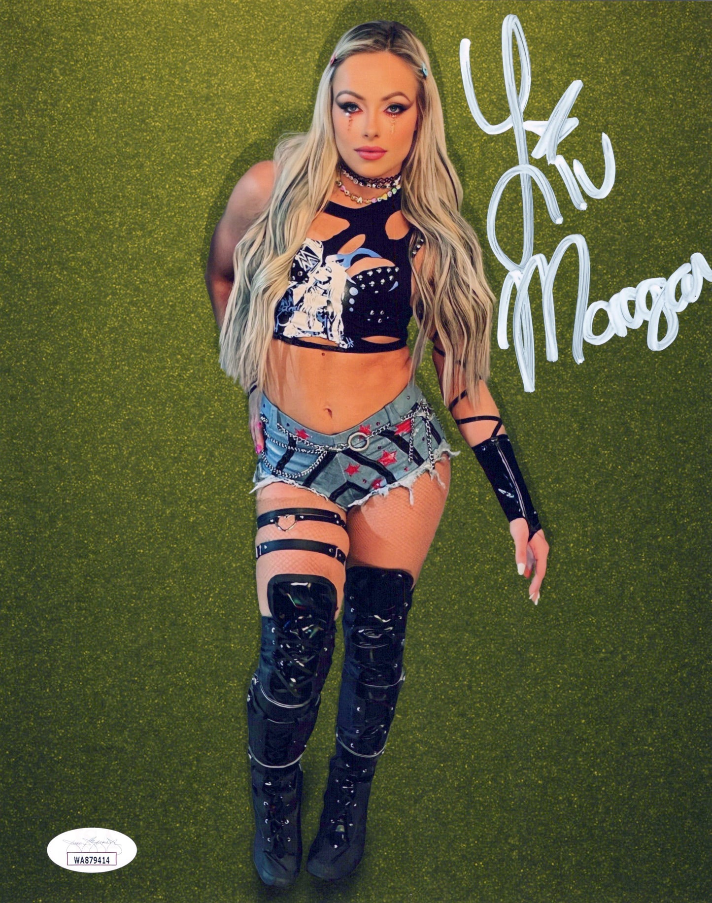 Liv Morgan full signature (metallic 8x10) jsa coa photo signed auto autographed WWE