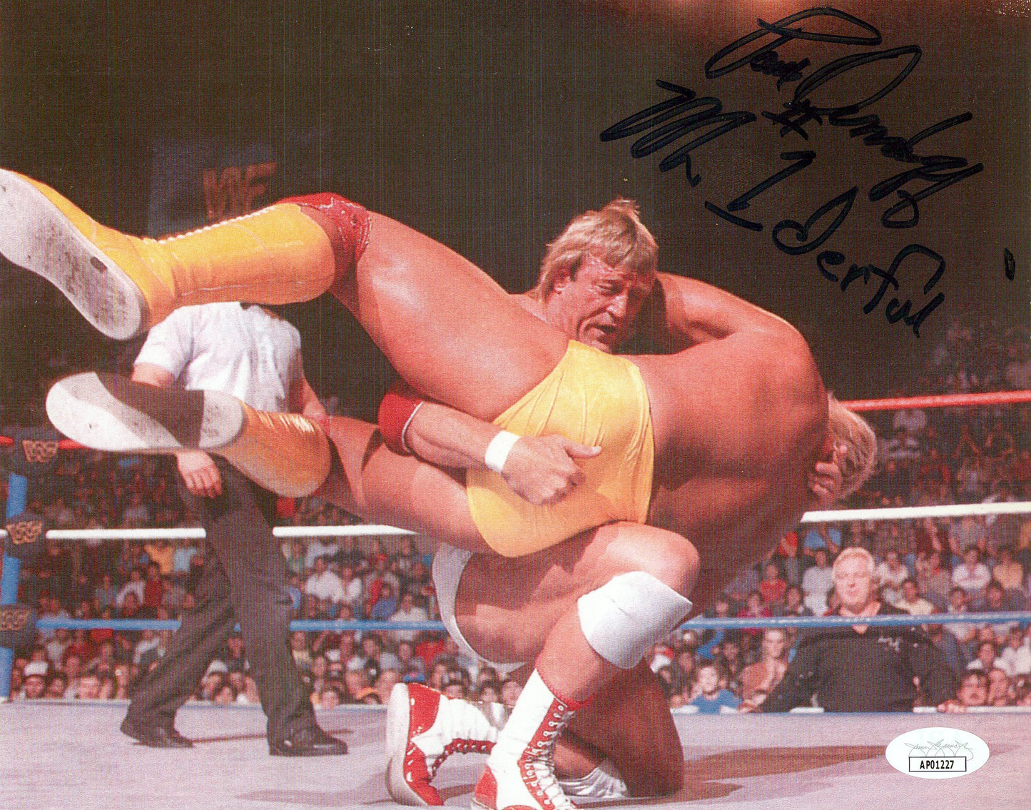 Paul Orndorff Mr. Wonderful 1derful inscribed (8x10) JSA COA photo signed autographed WCW