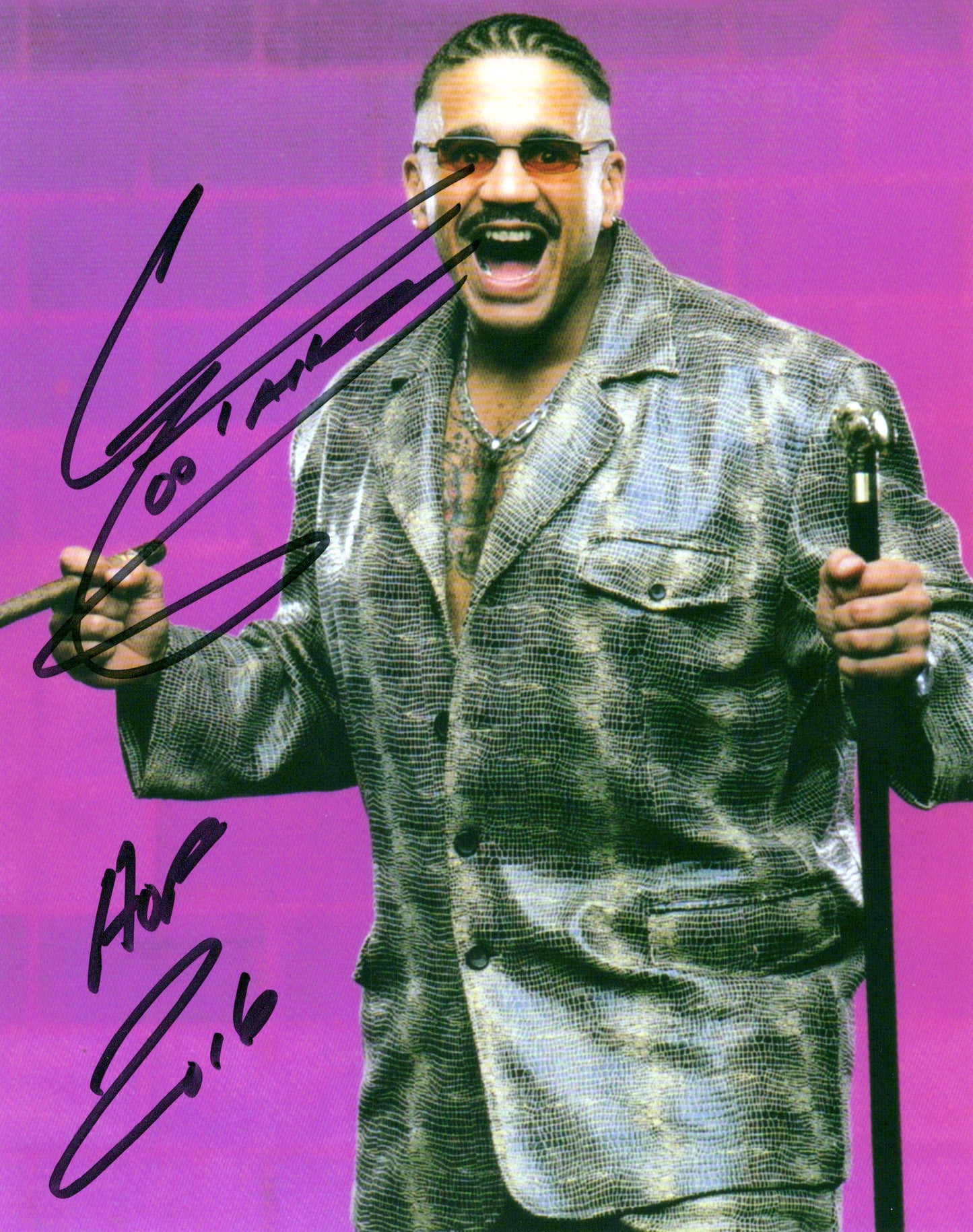 Godfather 8x10 Papa Shango Kama signed auto autographed WWE WWF