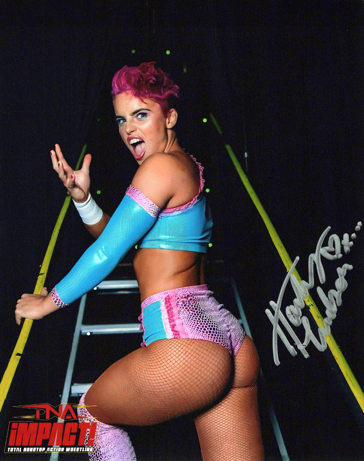 Harley Hudson (8x10) photo AEW ROH WWE NXT TNA signed auto autographed
