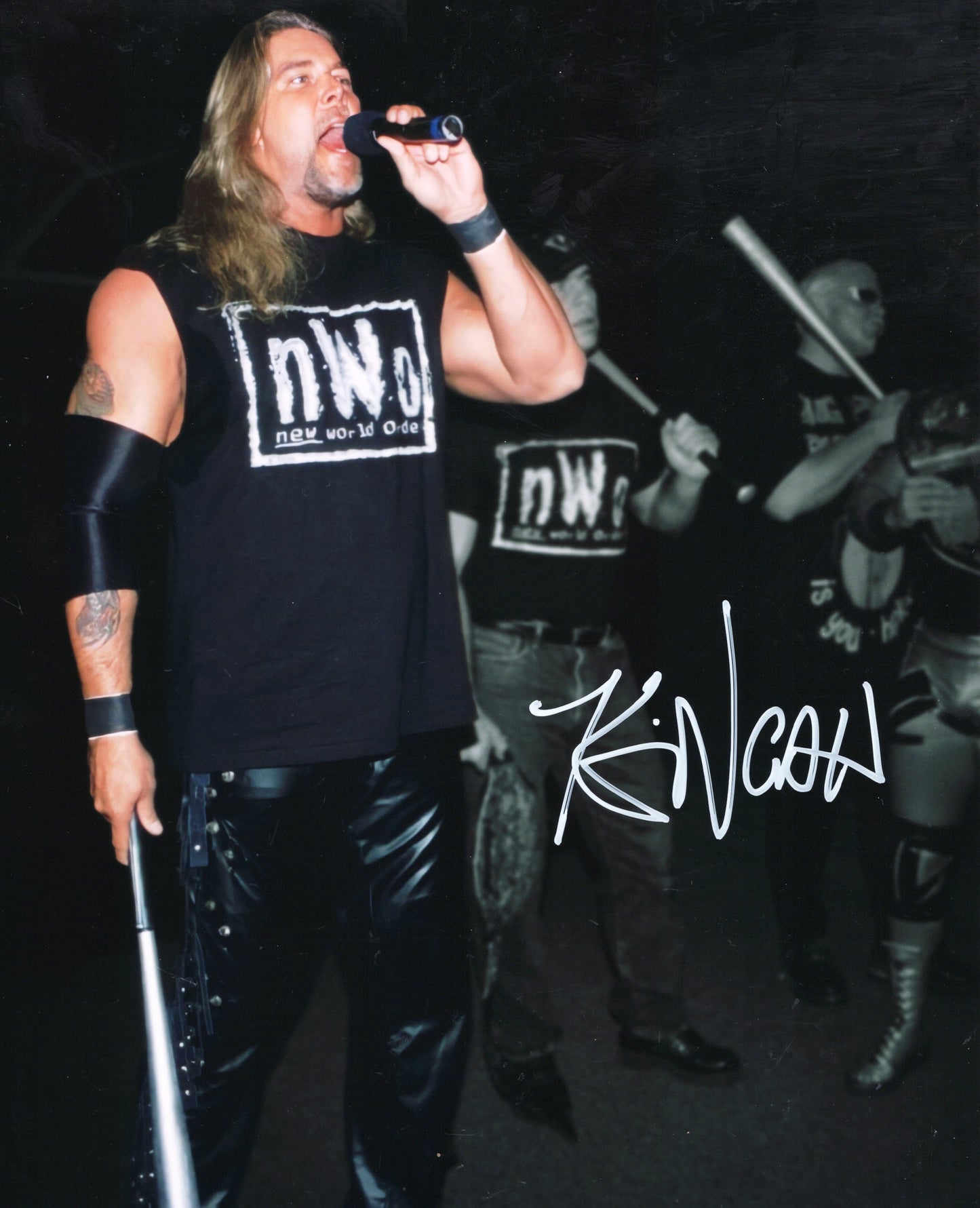 Diesel Kevin Nash (8x10) metallic photo signed auto autographed WWF WCW WWE TNA