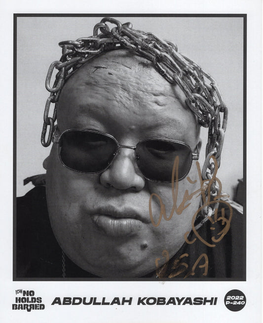 Abdullah Kobayashi ICW NHB promo  photo signed auto autographed