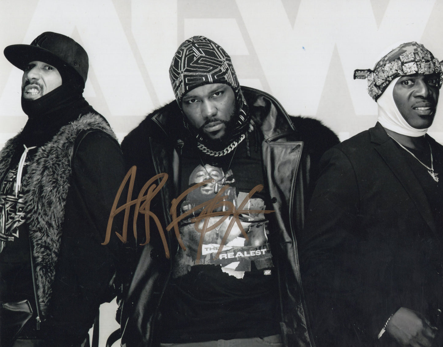 A.R. AR Fox signed (8x10) photo AEW WWE TNA auto autographed