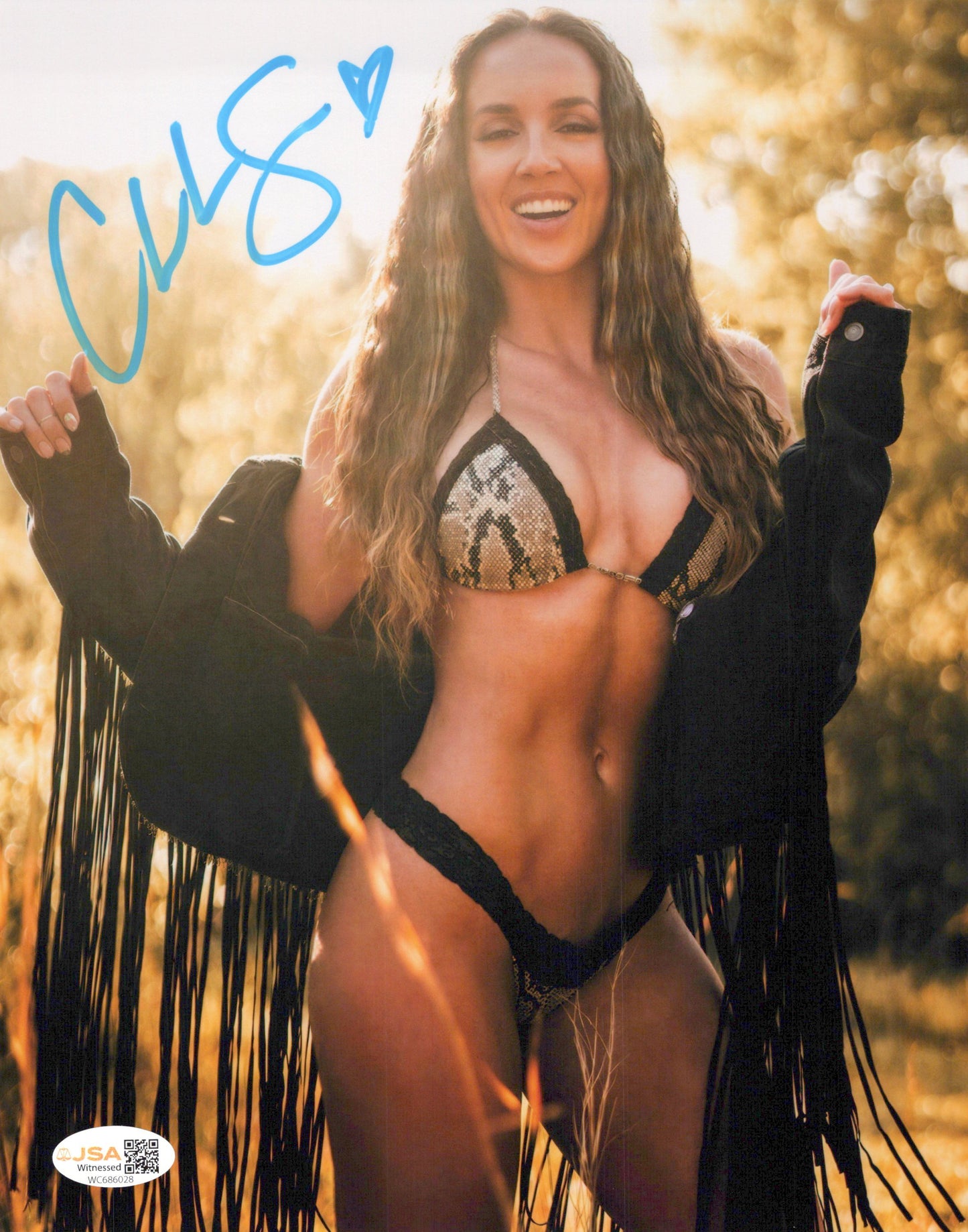 Chelsea Green (metallic 8x10) photo signed auto autographed WWE TNA