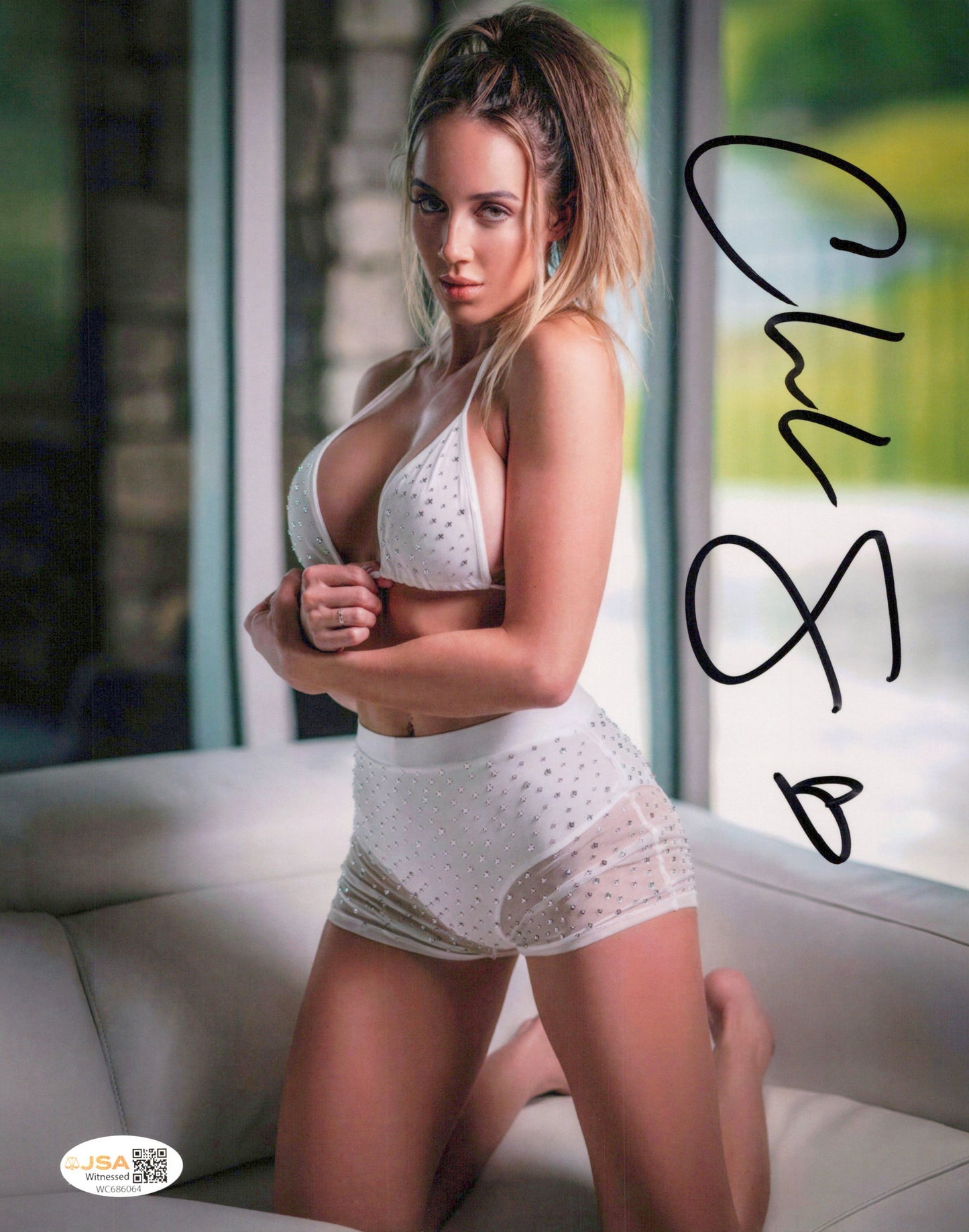 Chelsea Green (metallic 8x10) photo signed auto autographed WWE TNA