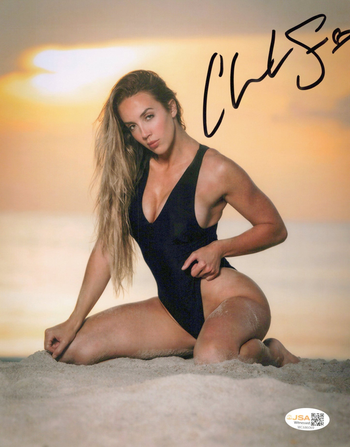 Chelsea Green (metallic 8x10) photo signed auto autographed WWE TNA