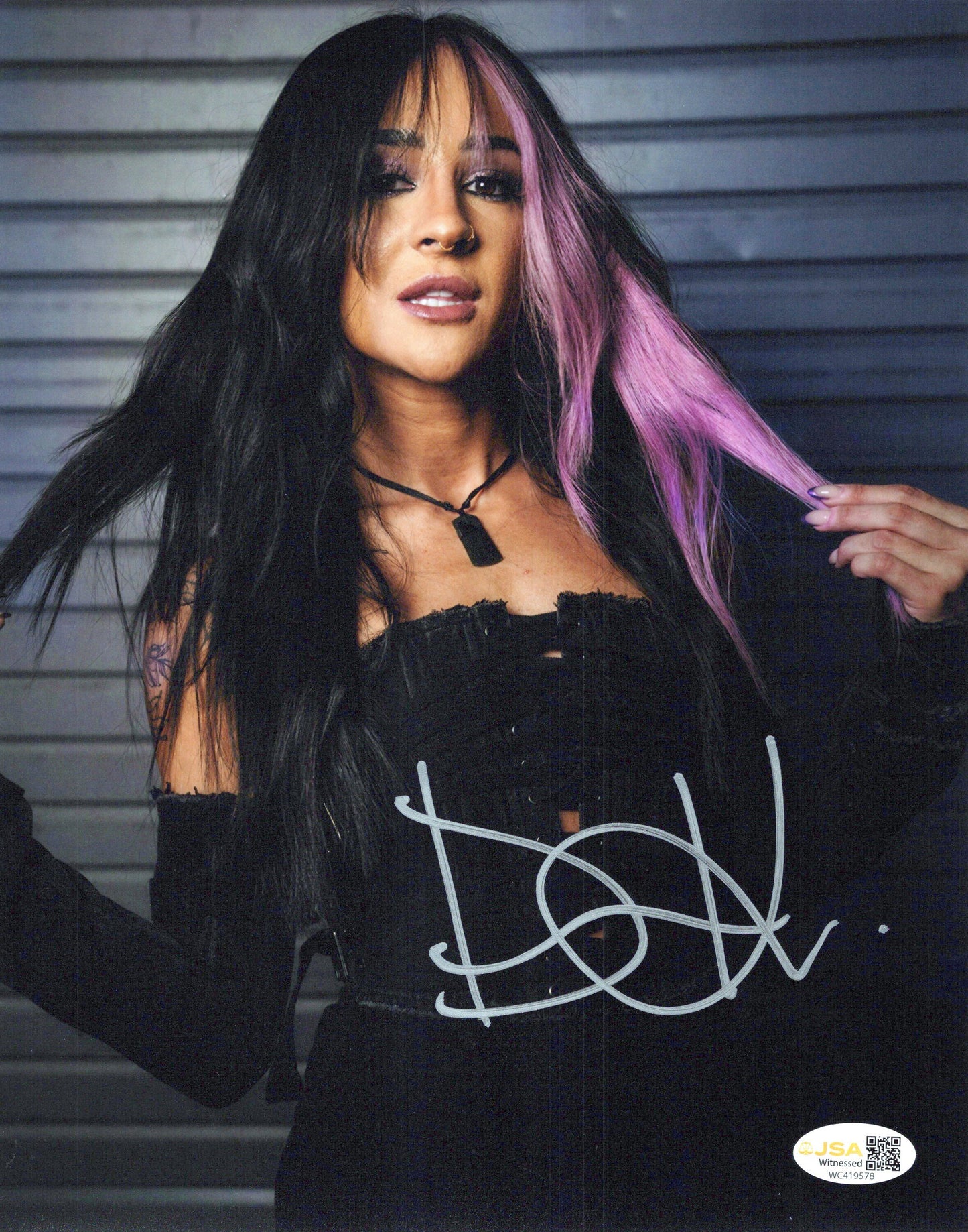 Charlie Dakota Kai (8x10 photo) JSA COA signed auto autographed AEW TNA WWE NXT