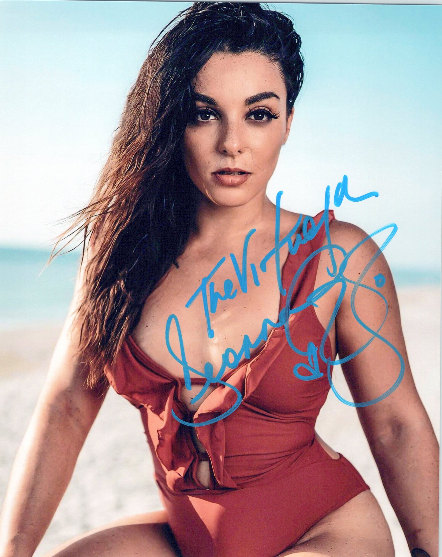 Deonna Purrazzo (8x10 metallic) funhouse AEW photo signed autographed