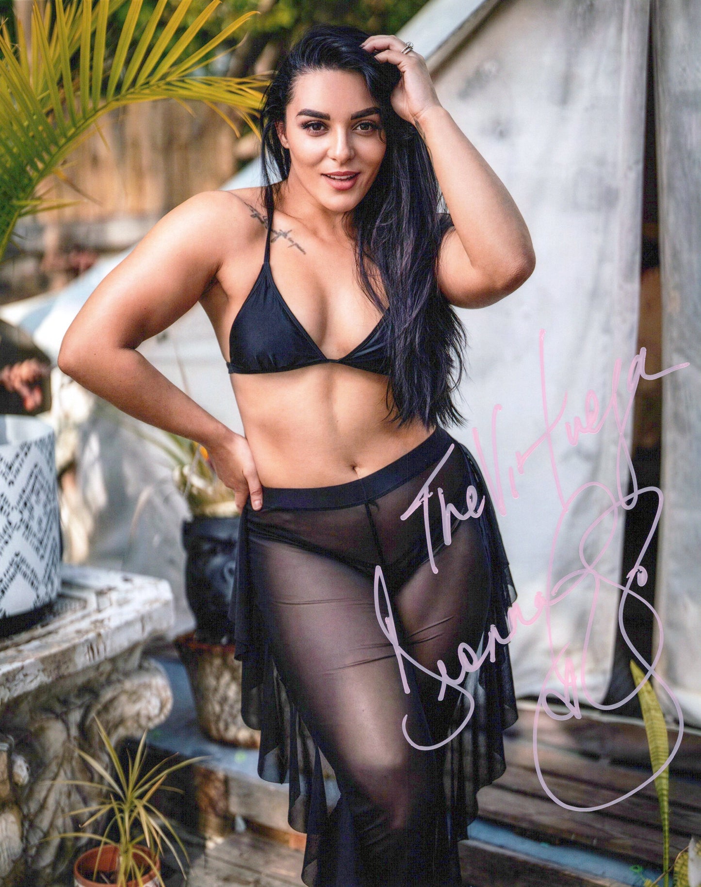 Deonna Purrazzo (8x10 metallic photo) funhouse AEW TNA signed autographed