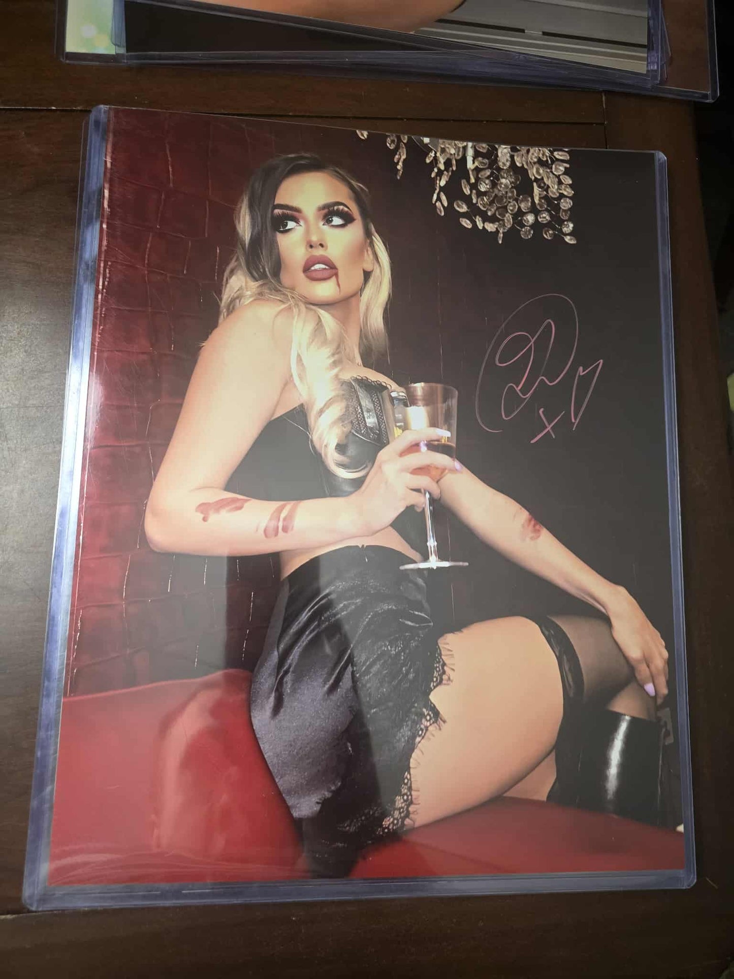 Mariah May Blake Monroe (metallic 11x14) photo signed auto autographed AEW WWE