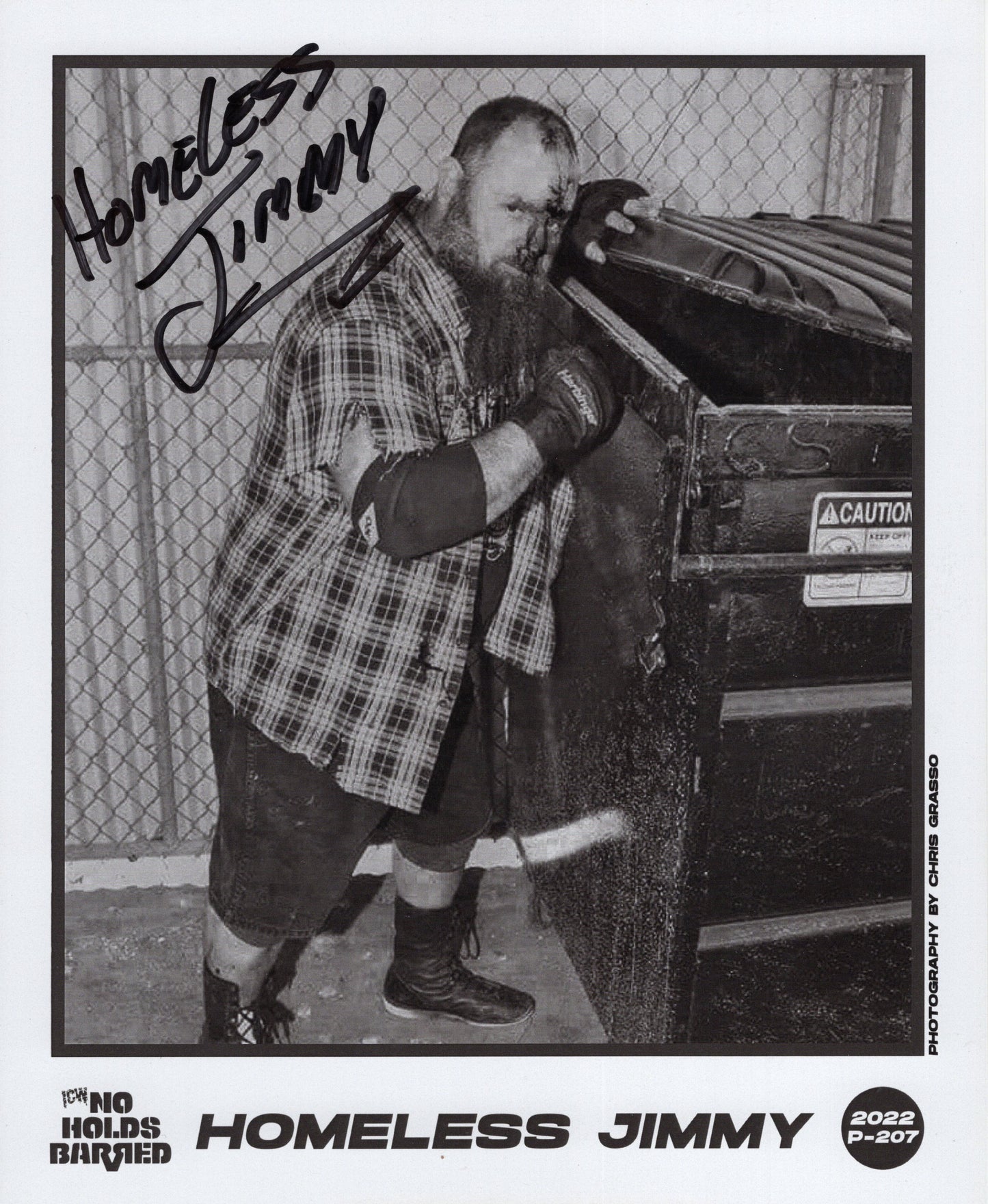 Homeless Jimmy (8x10) ICW NHB promo photo signed auto autographed