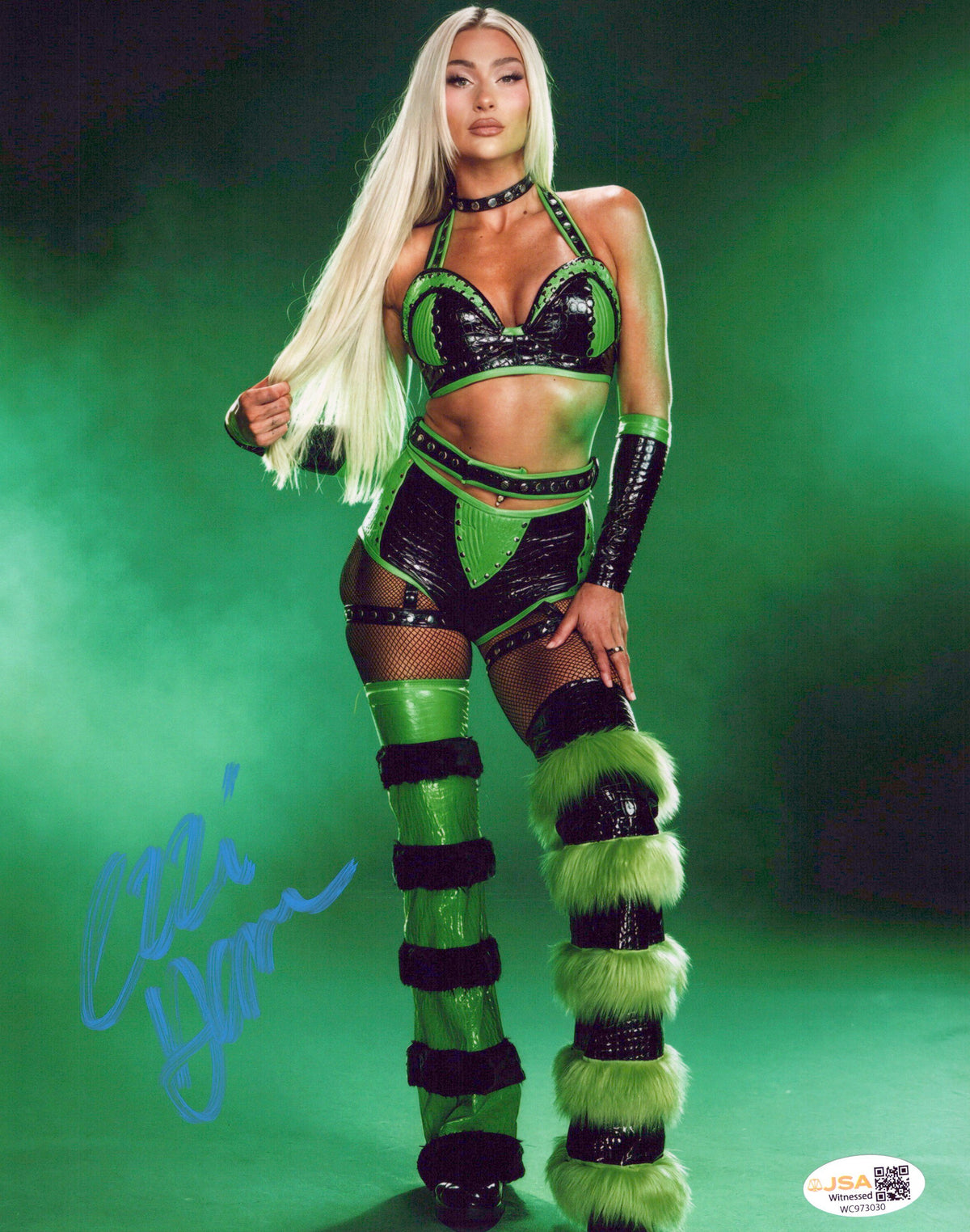Izzi Dame (metallic 8x10) JSA COA FUNHOUSE photo signed auto autographed NXT WWE
