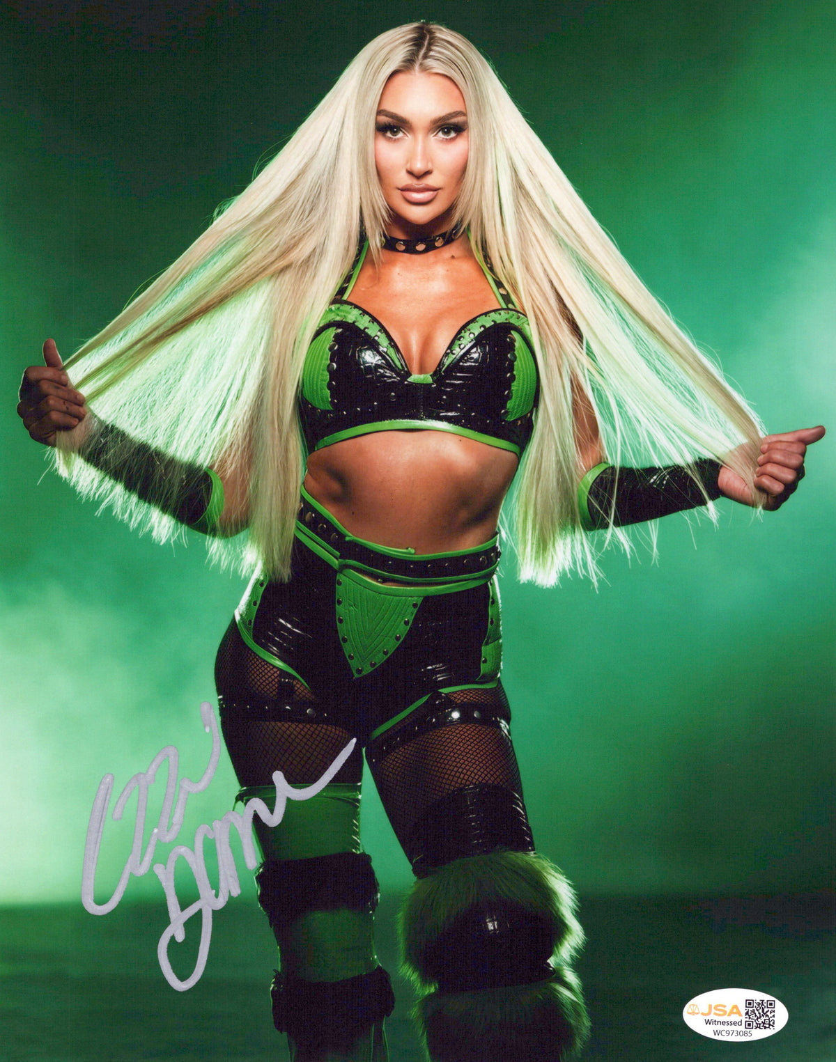 Izzi Dame (metallic 8x10) JSA COA FUNHOUSE photo signed auto autographed NXT WWE