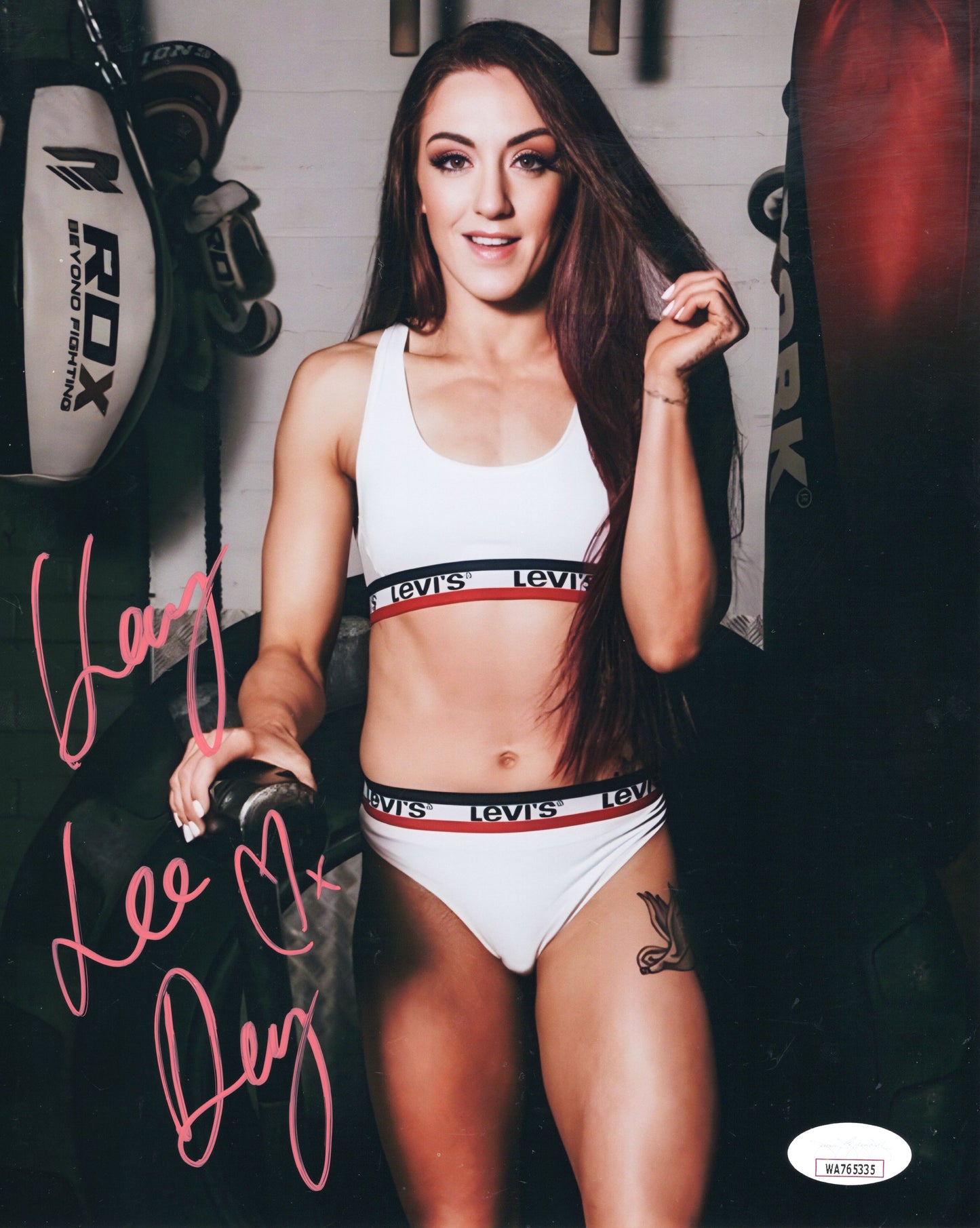 Kay Lee Ray autographed signed 8x10 photo funhouse metallic jsa COA WWE NXT