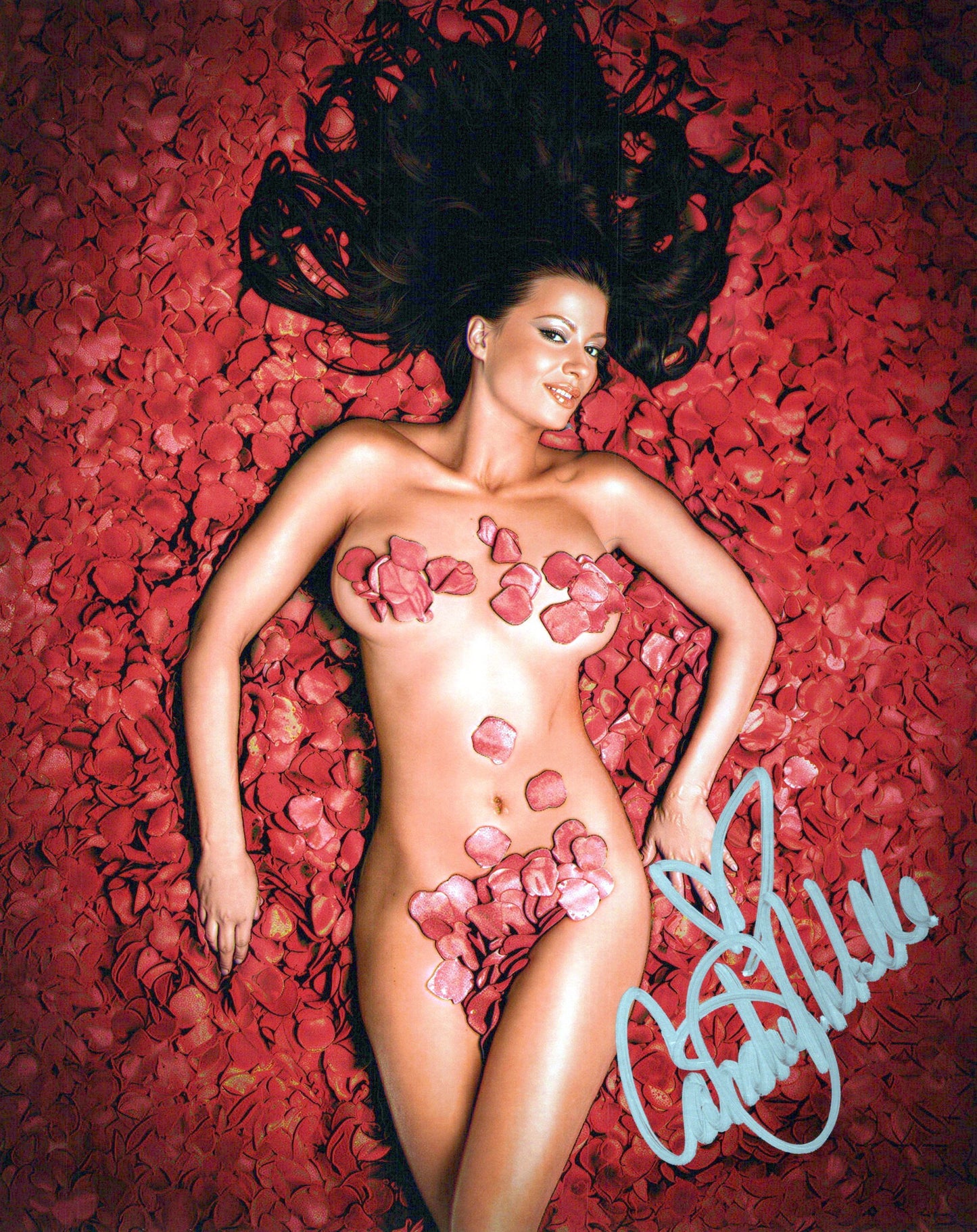Candice Michelle (FUNHOUSE METALLIC 8x10) photo WWE WWF photo signed auto autographed