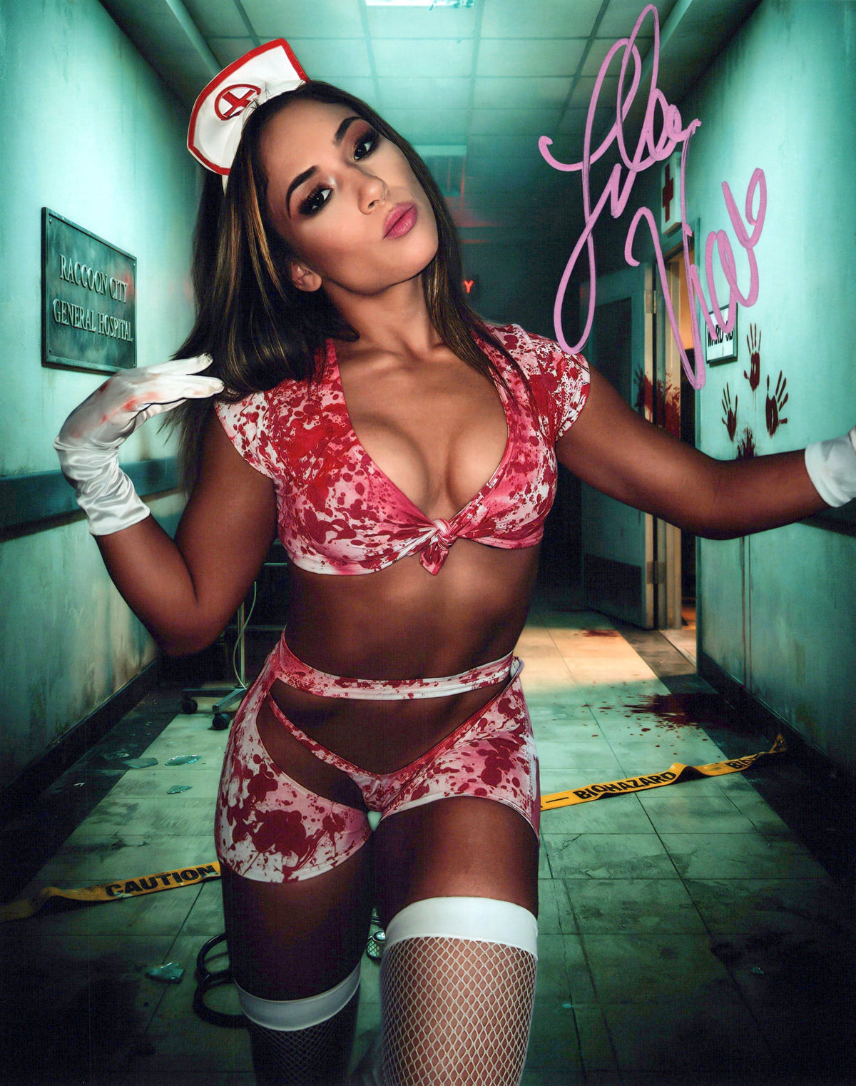 Lola Vice (8x10) funhouse WWE NXT photo signed auto autographed