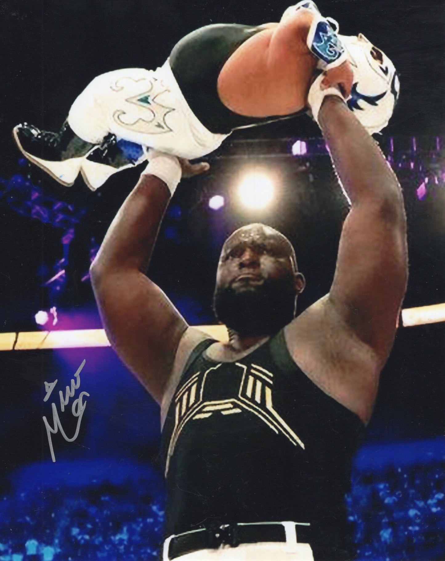 Microman (8x10) TNA GCW AEW photo signed auto autographed