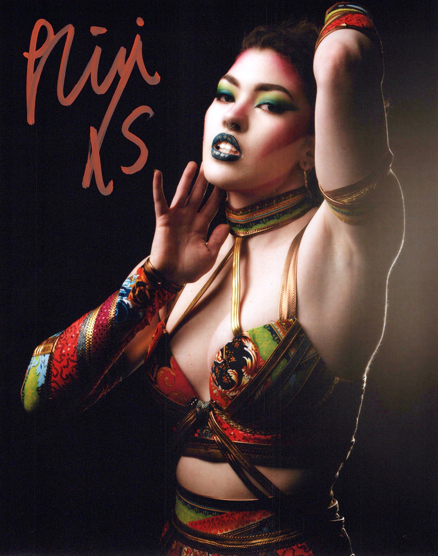 Nixi XS (8x10 photo) AEW ROH GCW signed autographed