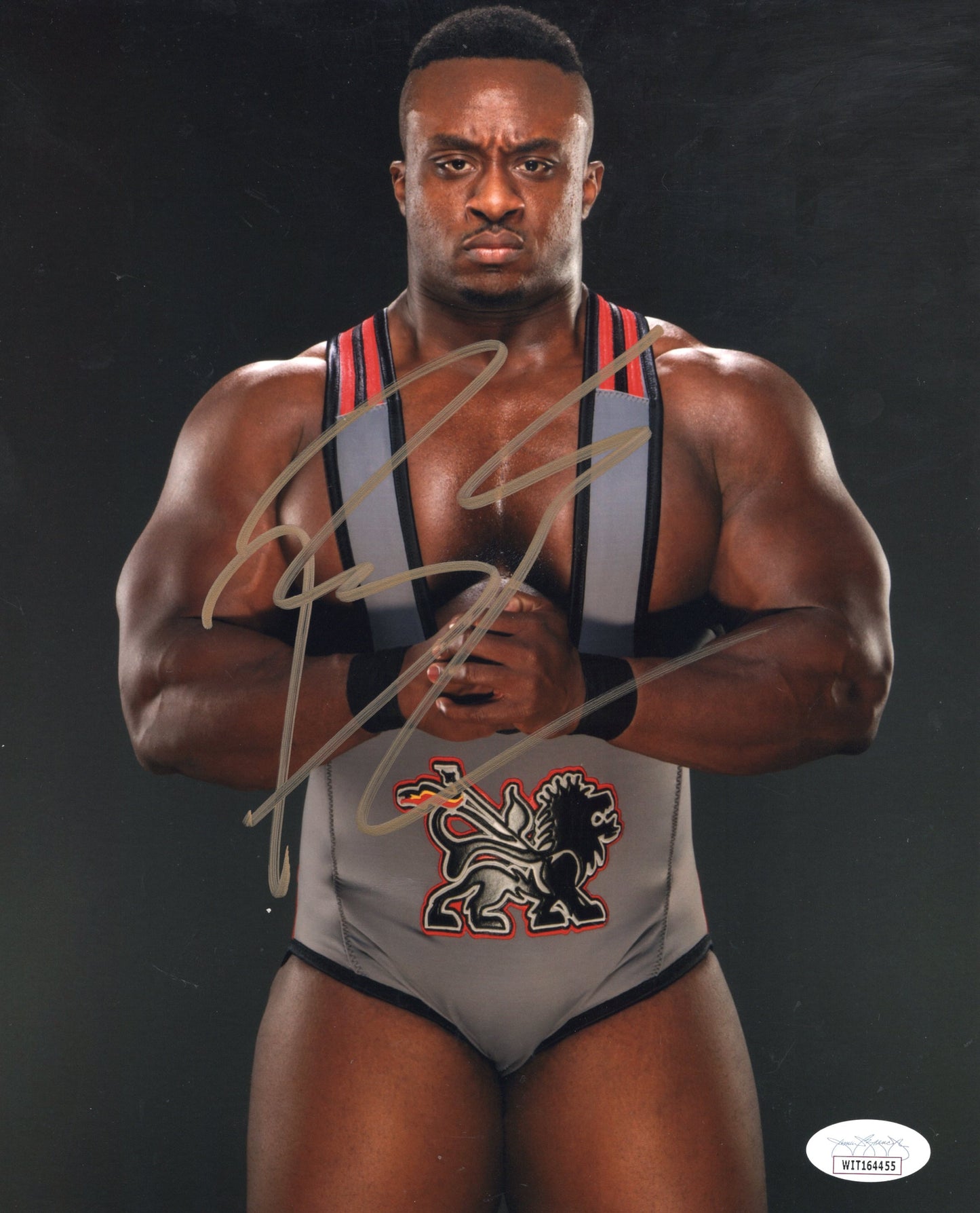 Big E 8x10 JSA COA photo signed auto autographed WWE wrestler