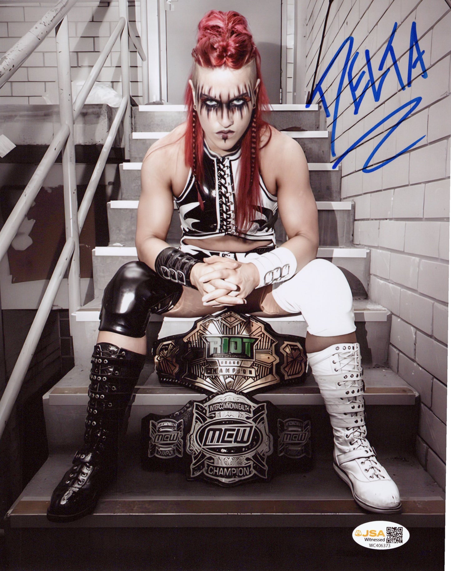 DELTA - ZARIA (8x10) JSA COA WWE NXT SEXY photo signed auto autographed