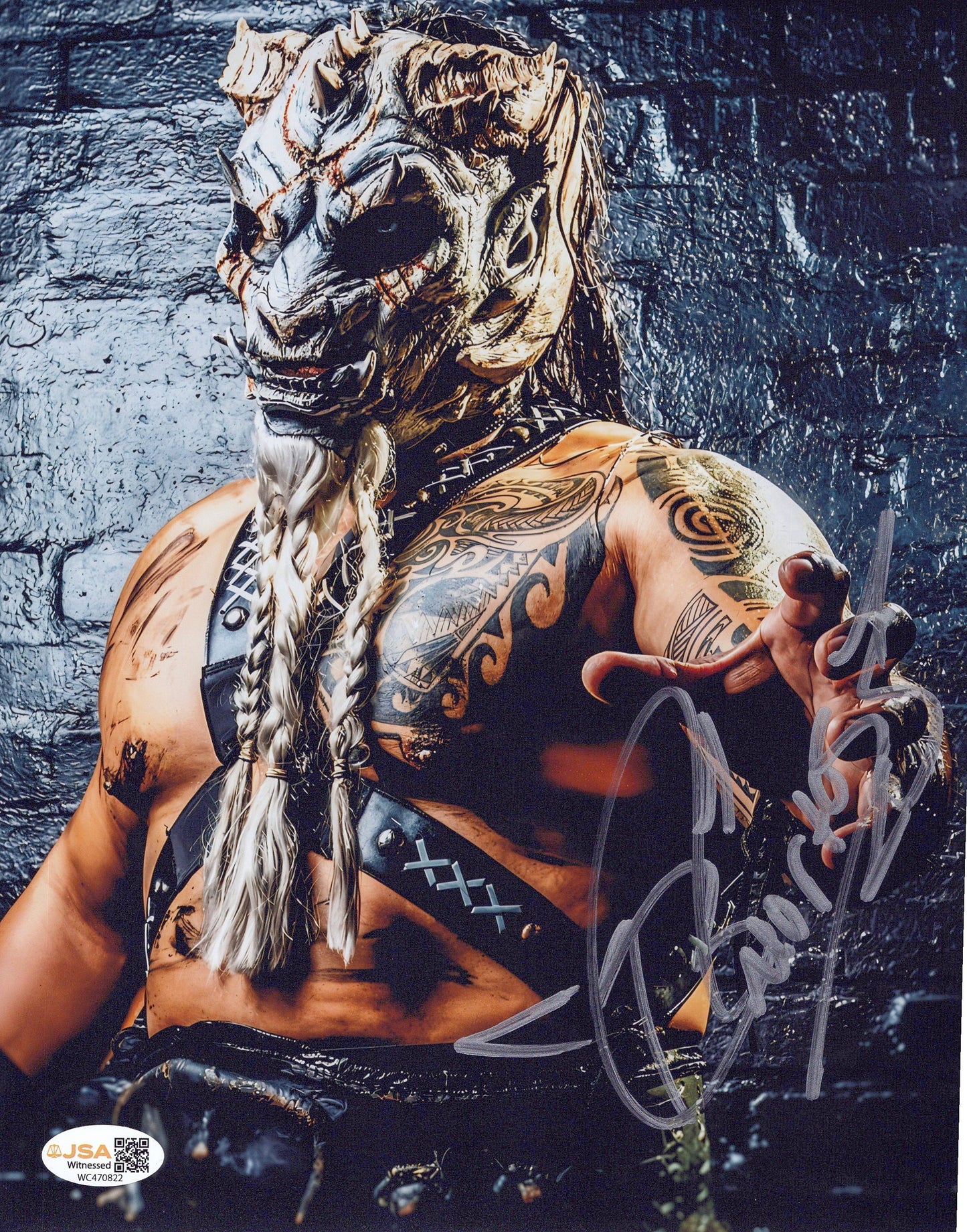 The Beast Mortos Black Taurus (8x10 photo) JSA COA signed auto autographed AEW TNA