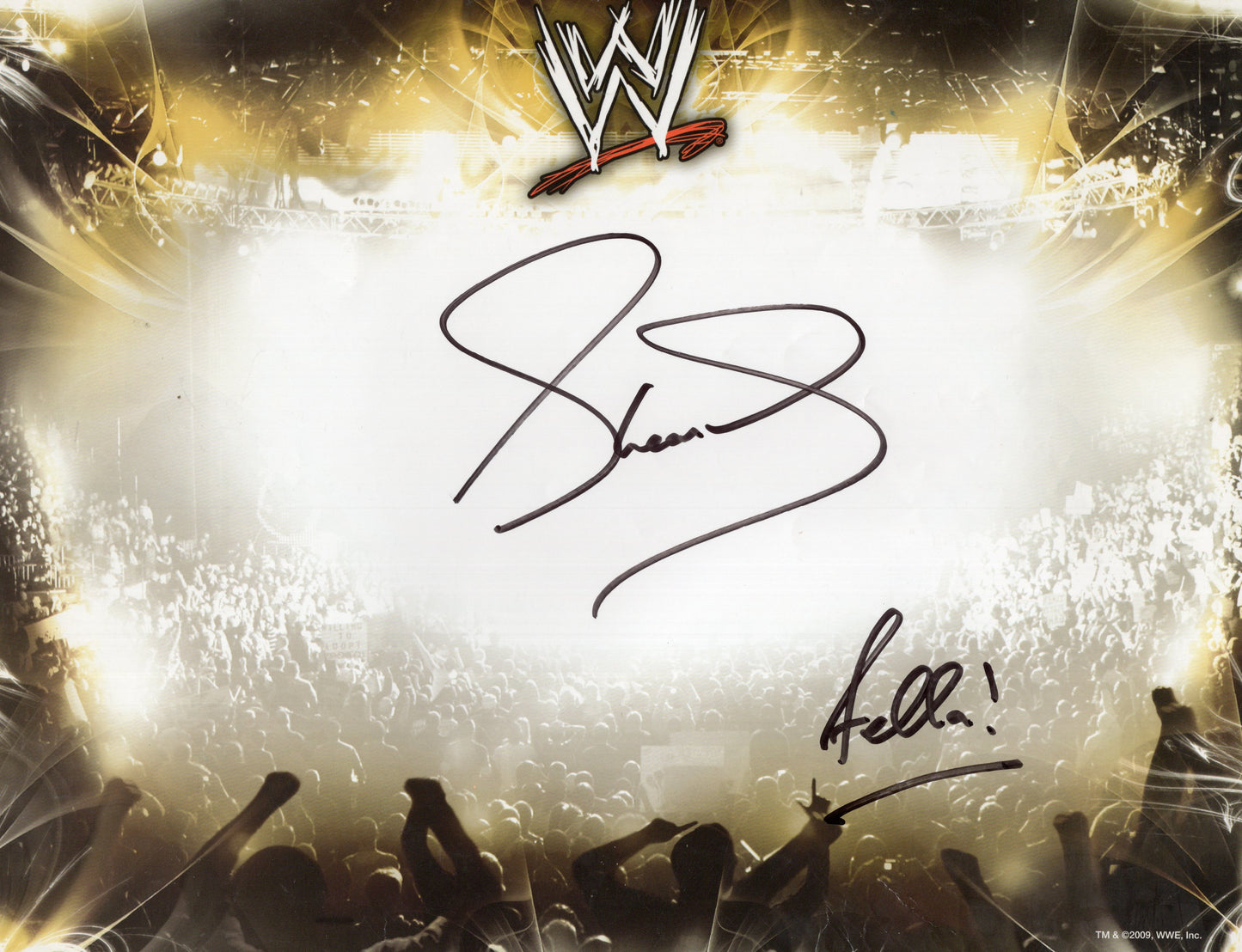 Sheamus inscribed 8.5x11 placemat