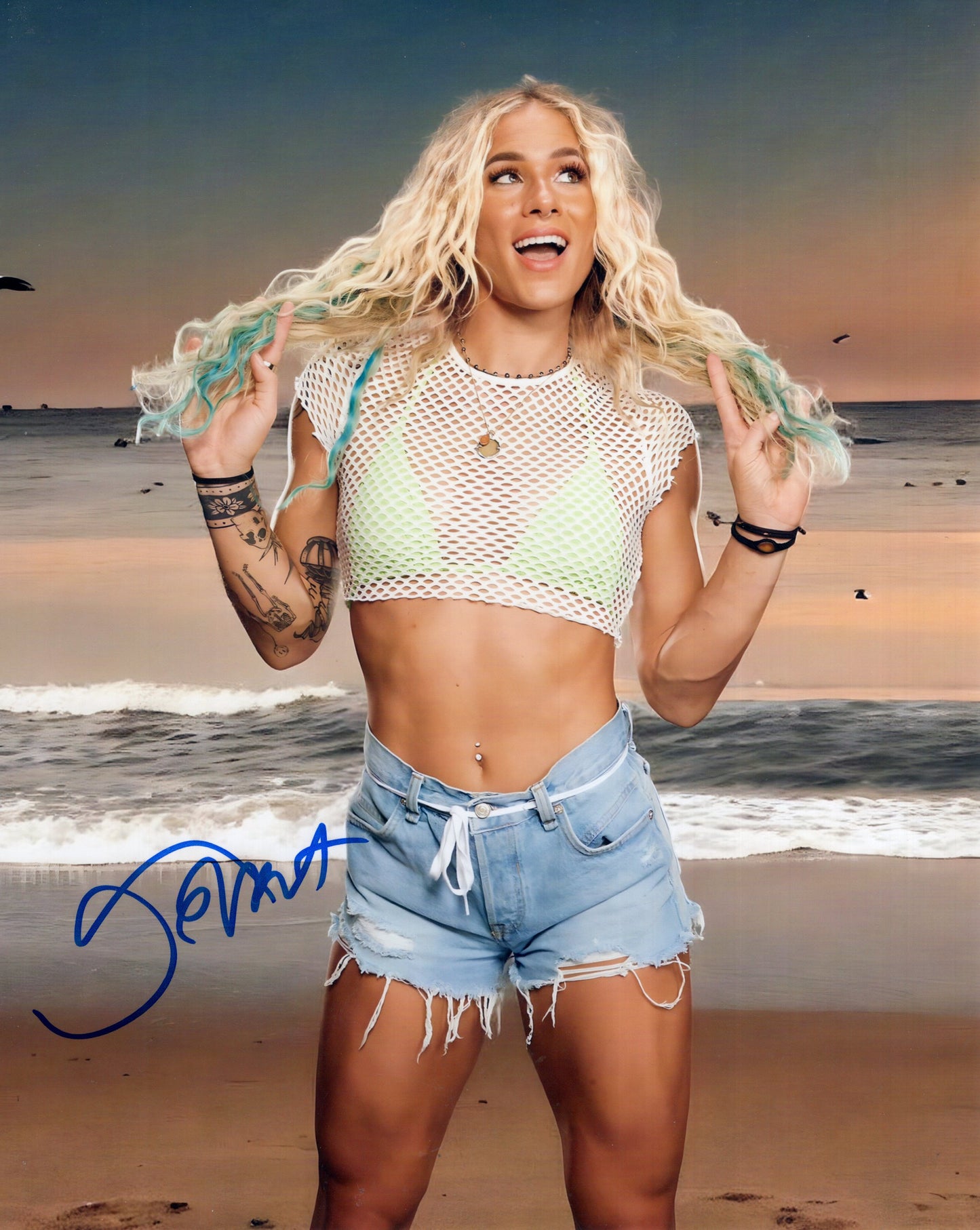Sol Ruca (8x10) WWE NXT SEXY photo signed auto autographed
