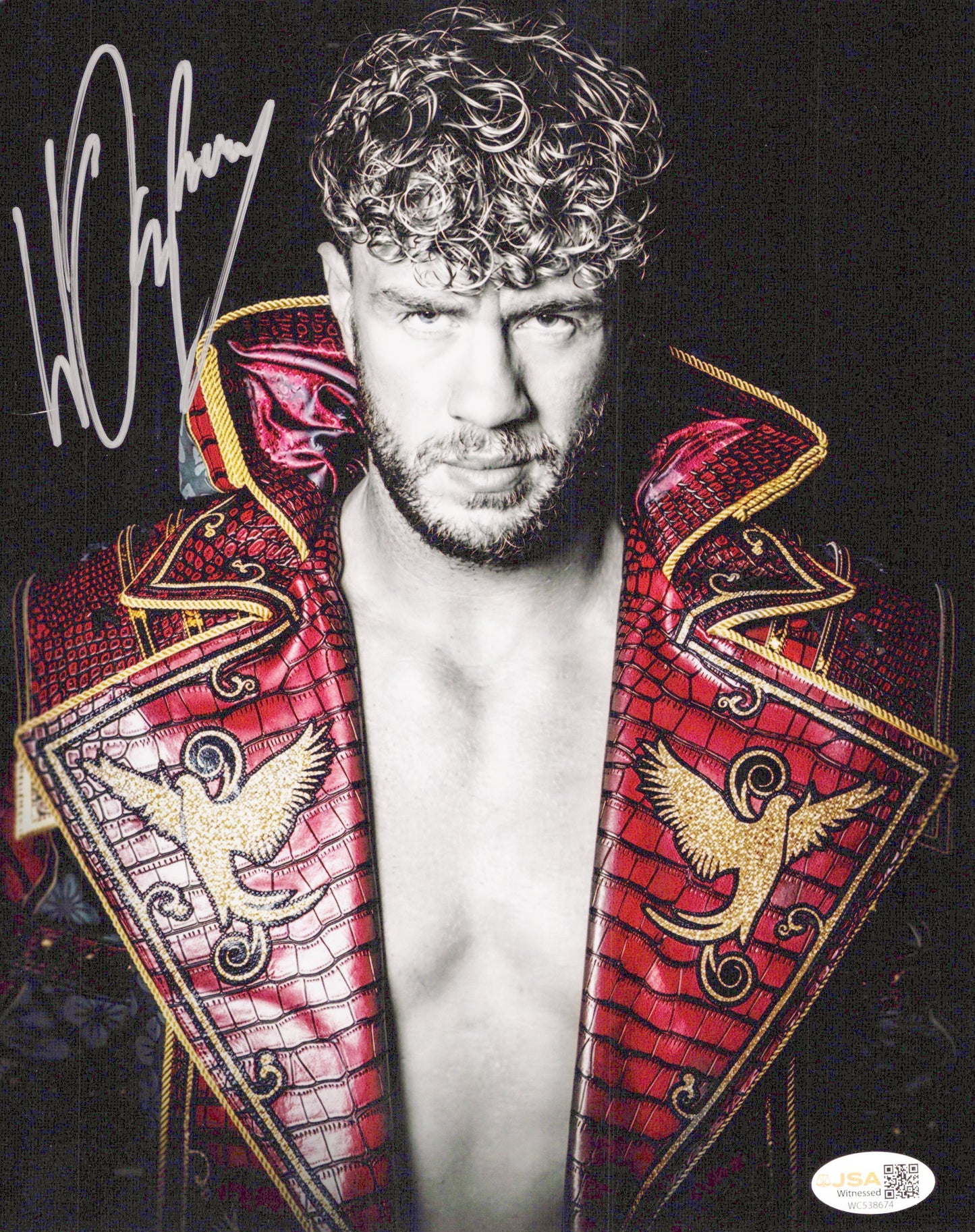 Will Osprey (metallic 8x10) AEW photo signed auto autographed NJPW JSA COA