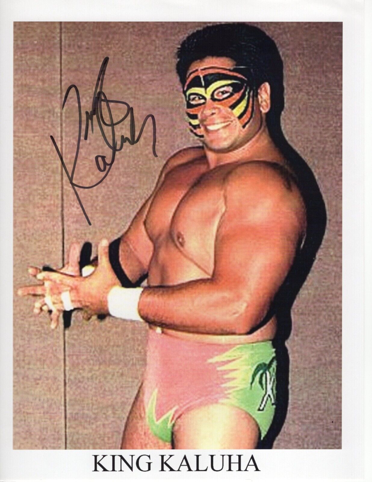 King Kaluha signed 8.5x11 photo signed auto autographed