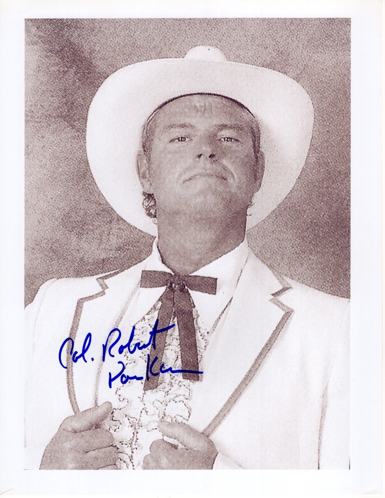 Colonel Robert Parker 8.5x11 photo signed auto autographed