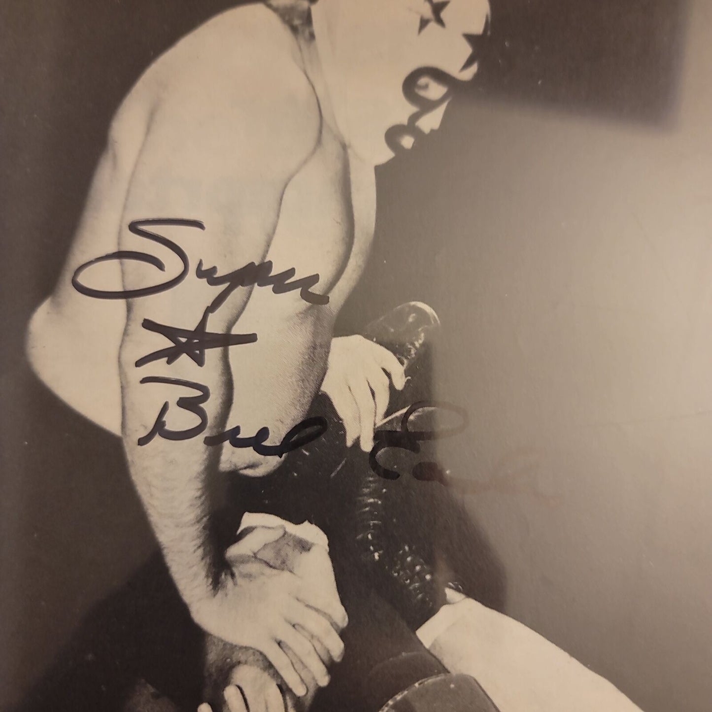 Masked superstar bill eadie (magazine page) photo signed auto autographed