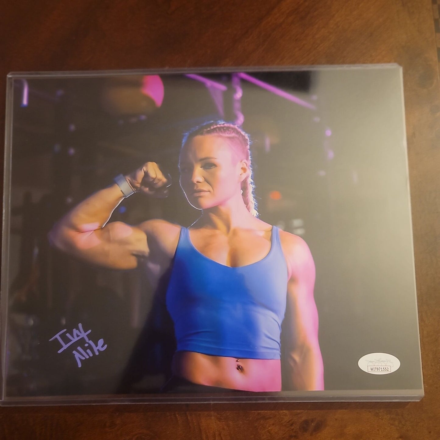 Ivy Nile 8x10 metallic jsa certed NXT photo signed auto autographed