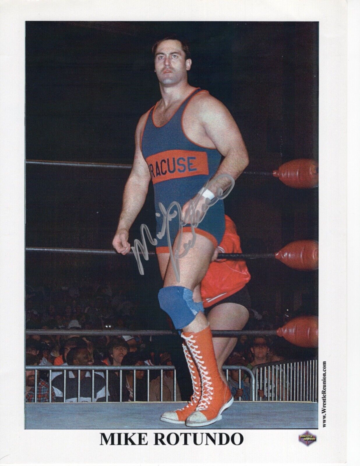 mike rotundo Wrestlereunion promo photo signed auto autographed