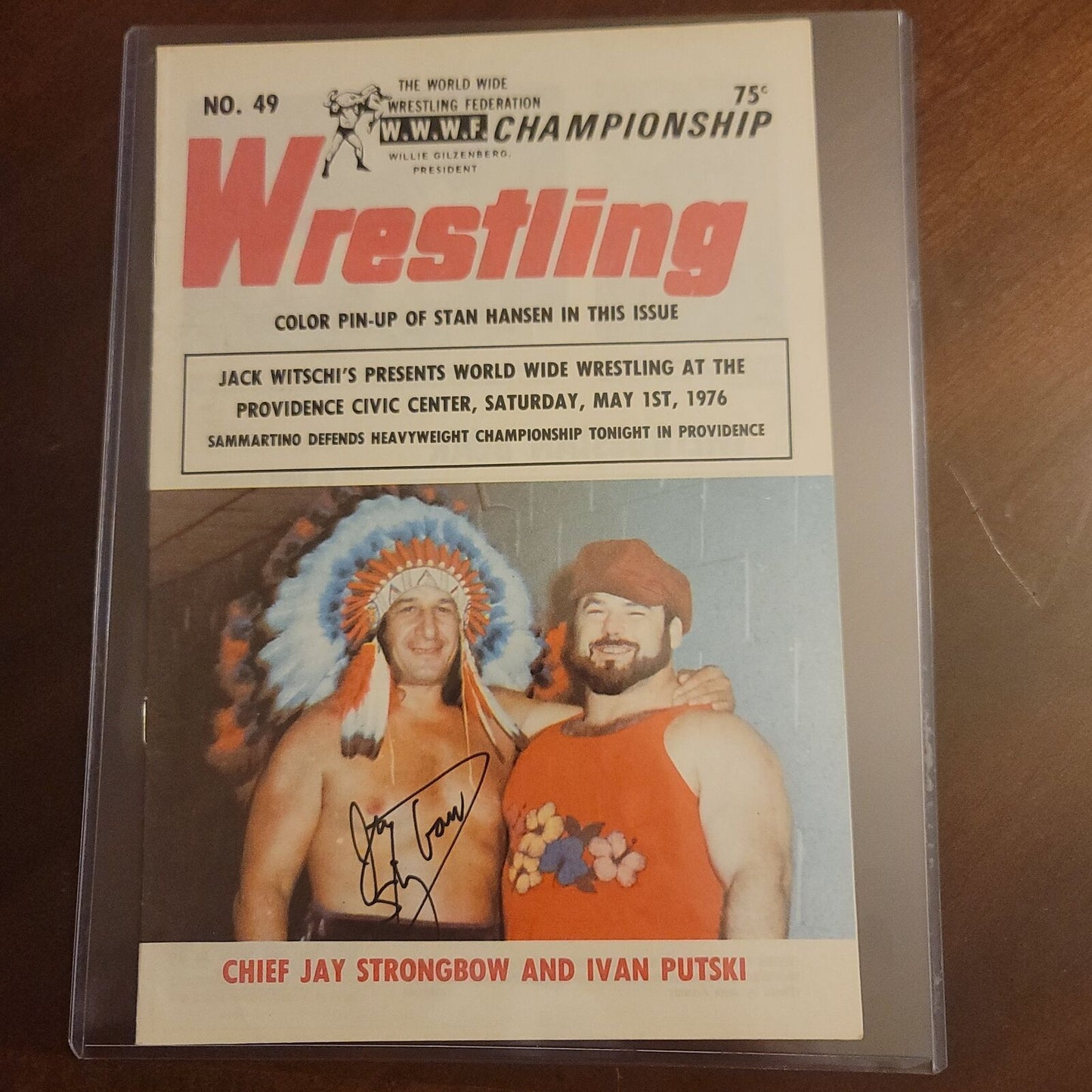 Chief Jay Strongbow signed full magazine signed auto autographed
