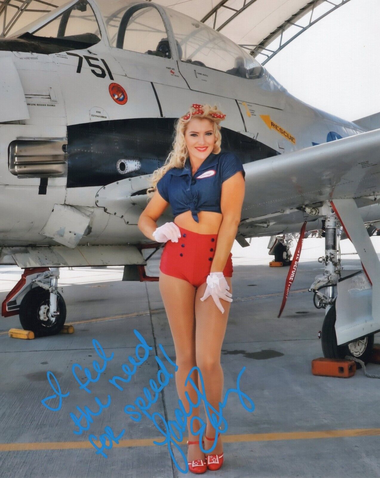 Lacey Evans WWE inscribed signed Hot Sexy autographed 8x10 FUNHOUSE METALLIC