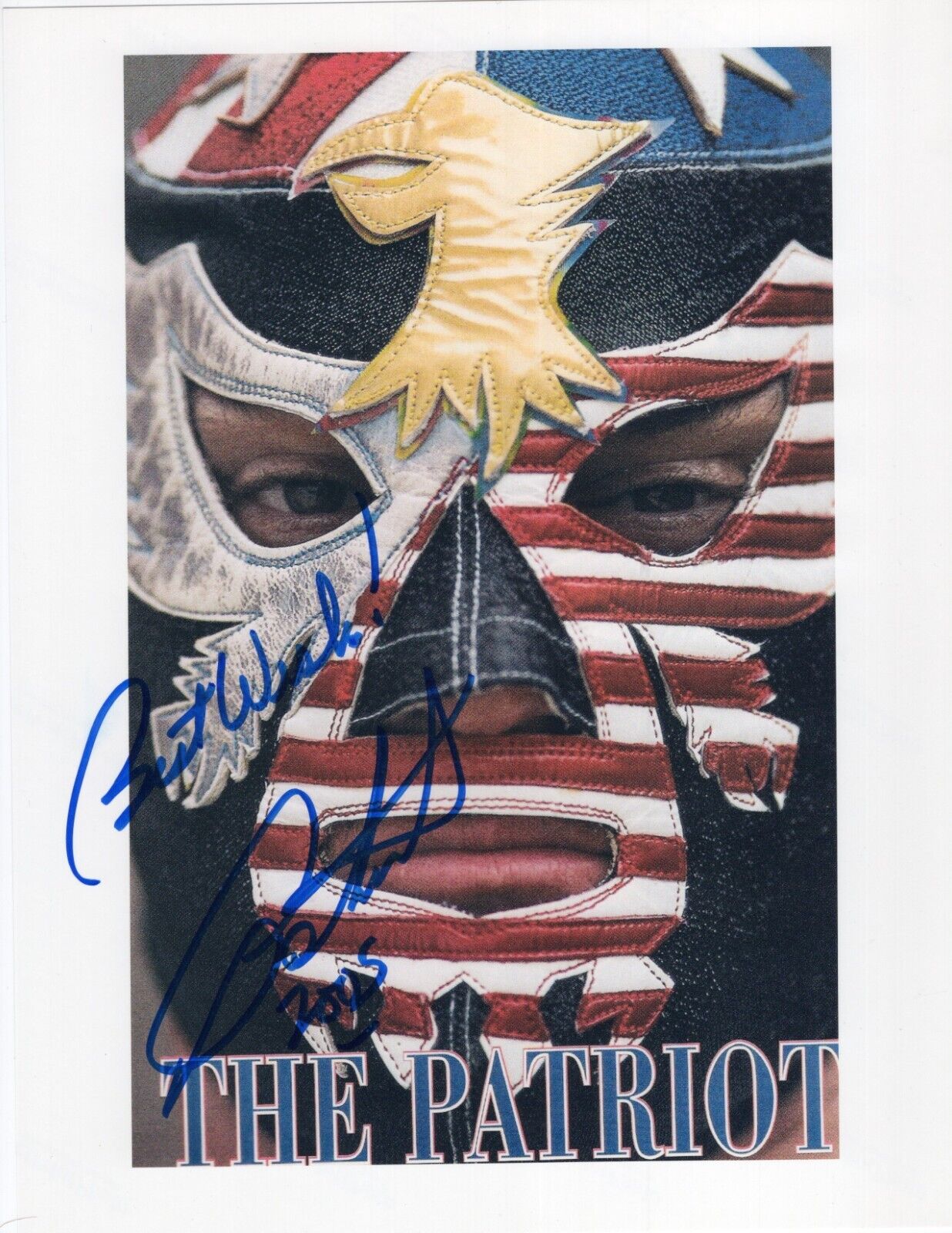 Patriot signed 8.5x11 inscribed photo signed auto autographed