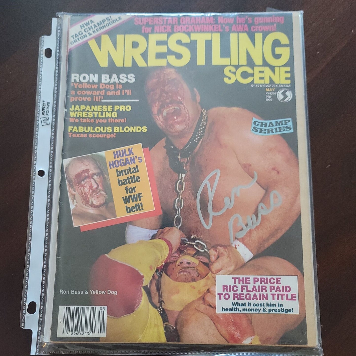 Ron Bass (full magazine) cover signed auto autographed