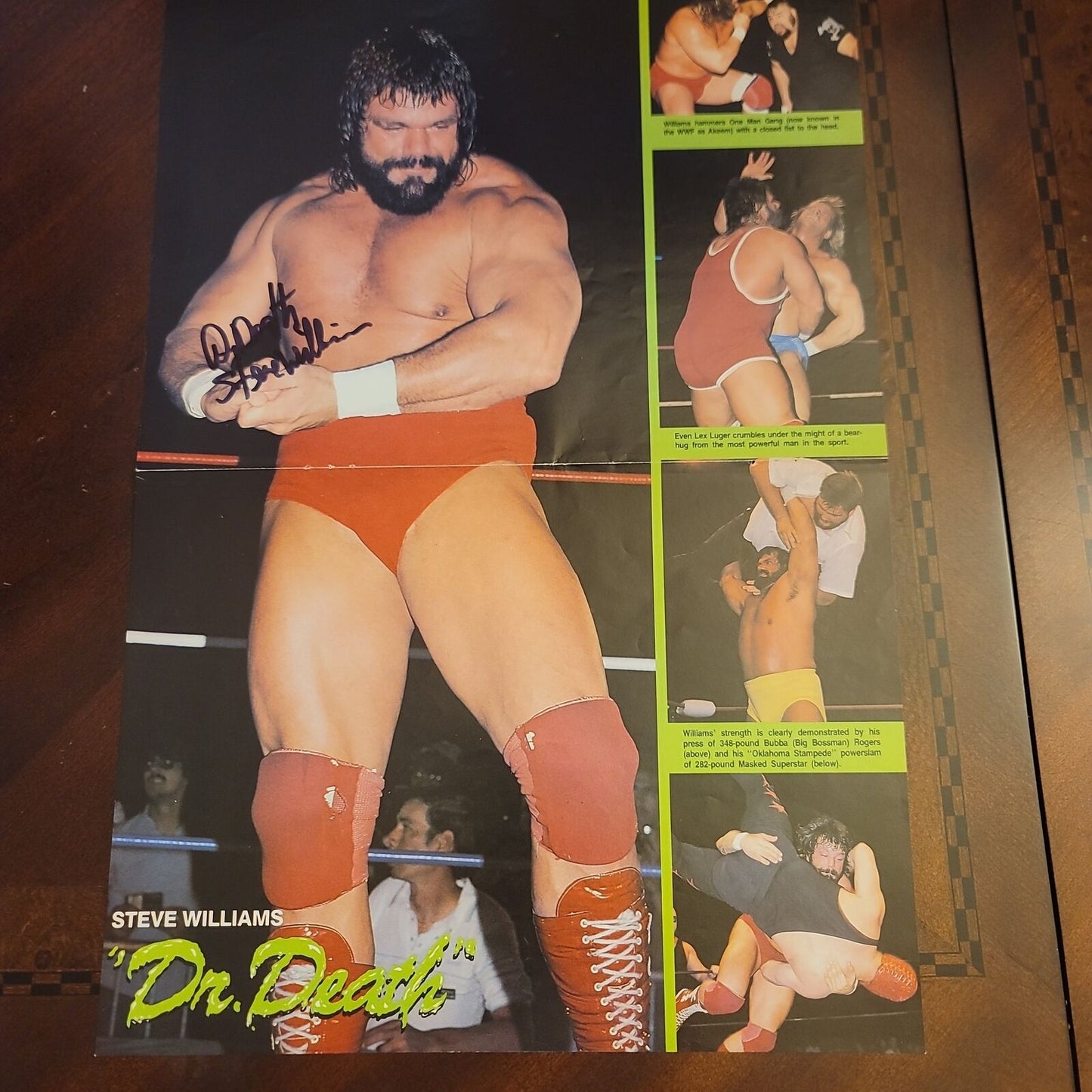 Dr death steve williams magazine poster photo signed auto autographed