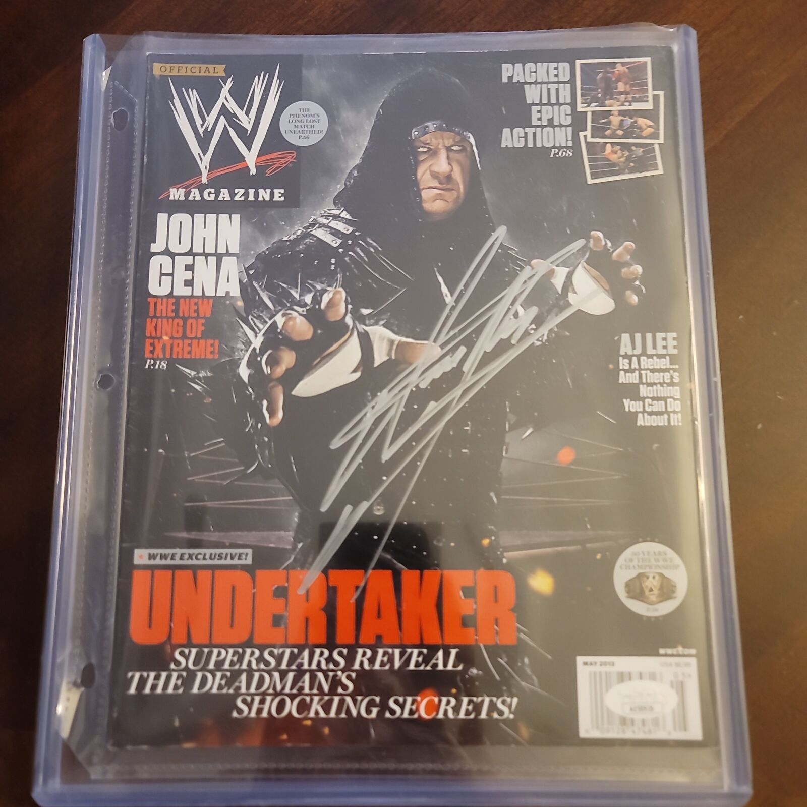 The undertaker signed wwe shops Magazine