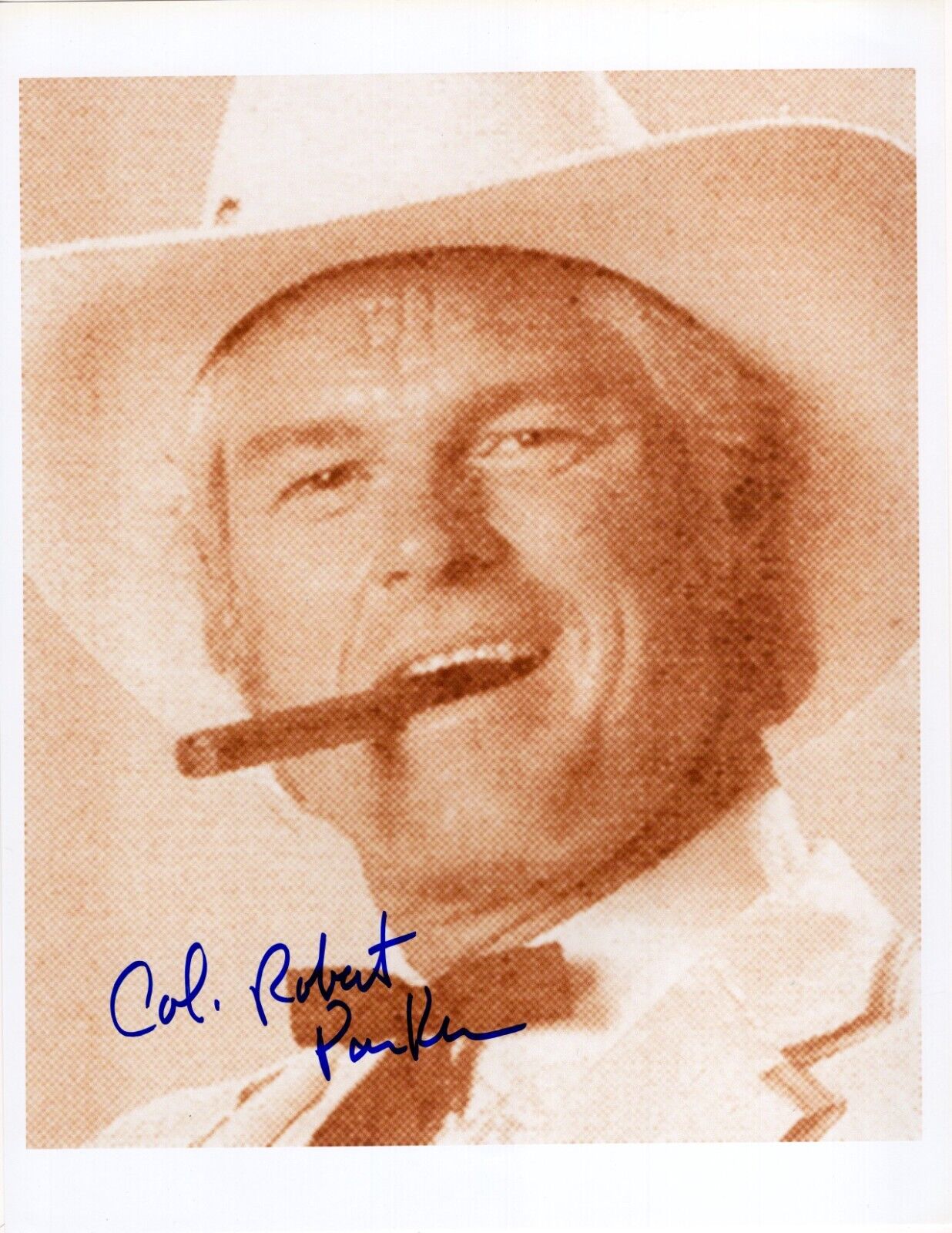 Colonel Robert Parker 8.5x11 photo signed auto autographed