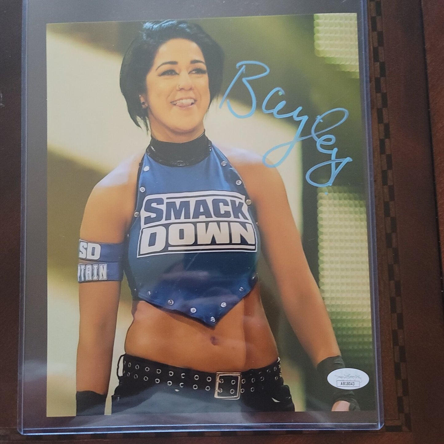 Bayley (metalluc 8x10) funhouse WWE jsa photo signed auto autographed