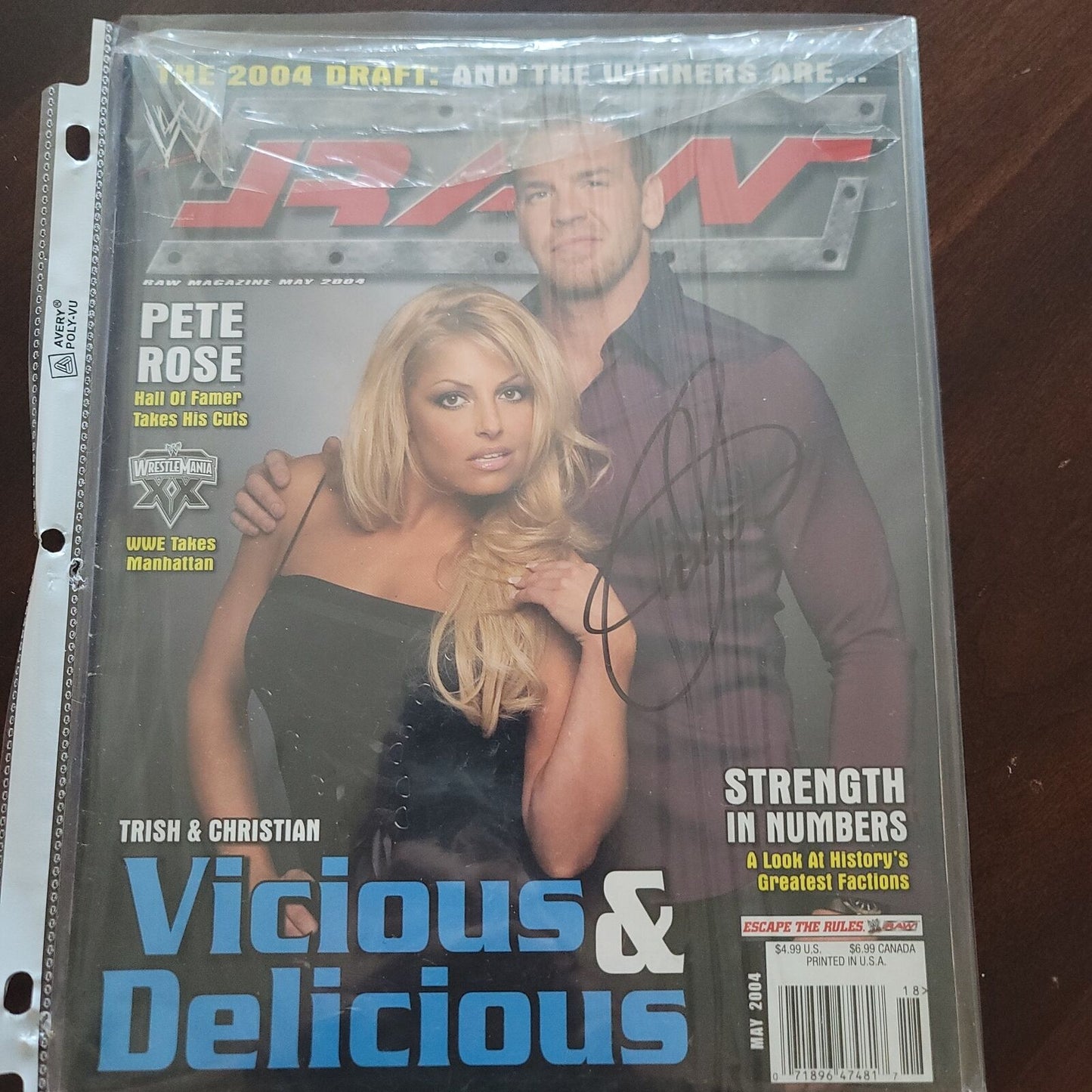 Christian (full magazine) cover signed auto autographed WWF AEW TNA