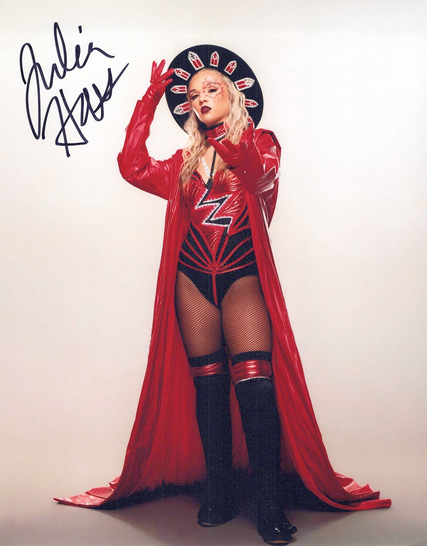 Julia Hart (8x10) AEW SEXY signed auto autographed