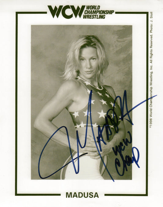 Alundra Blayze Madusa 8x10 photo signed auto autographed NWA WCW WWF
